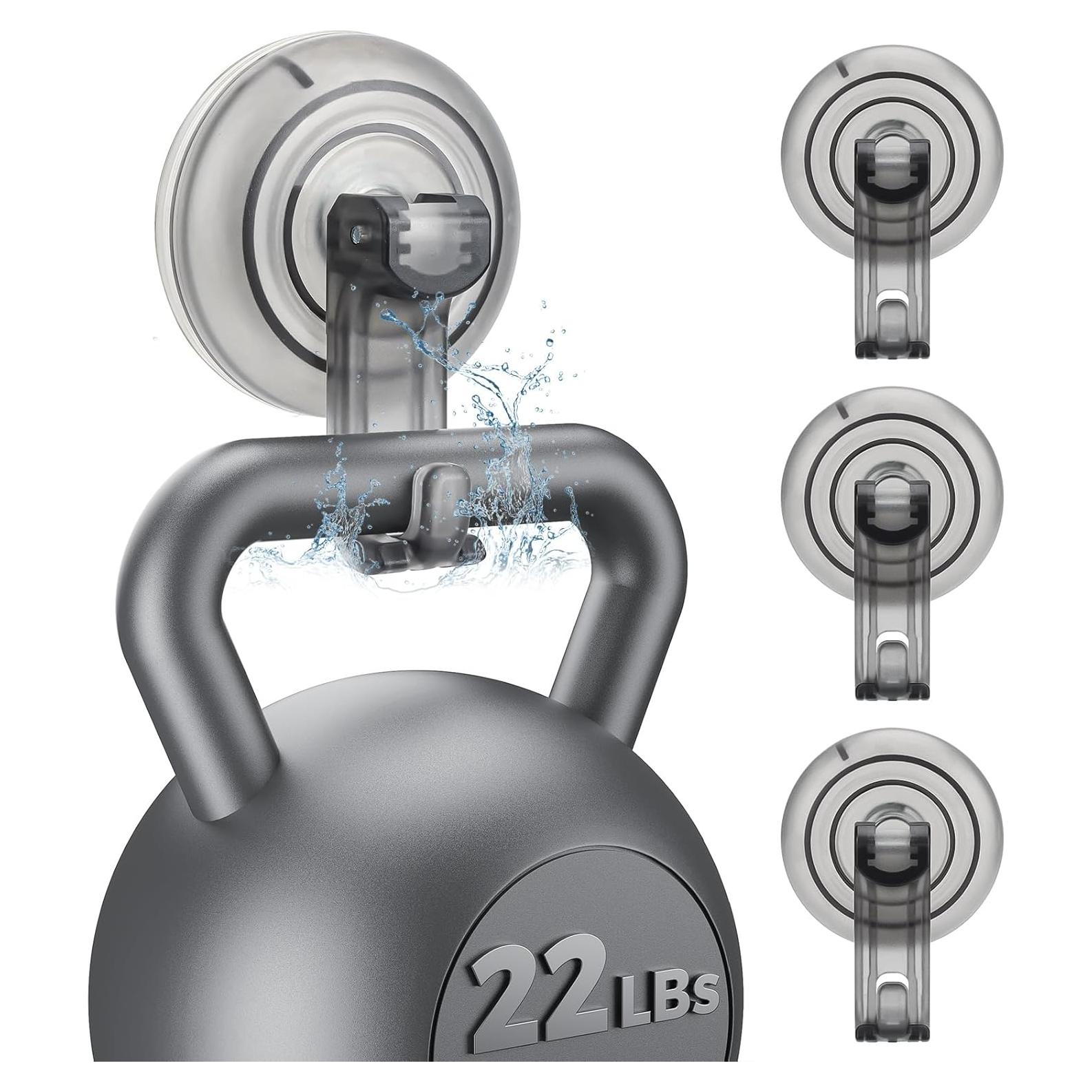 Ganchos de Ducha JOTPE con Ventosa Alta Resistencia 4 Pack