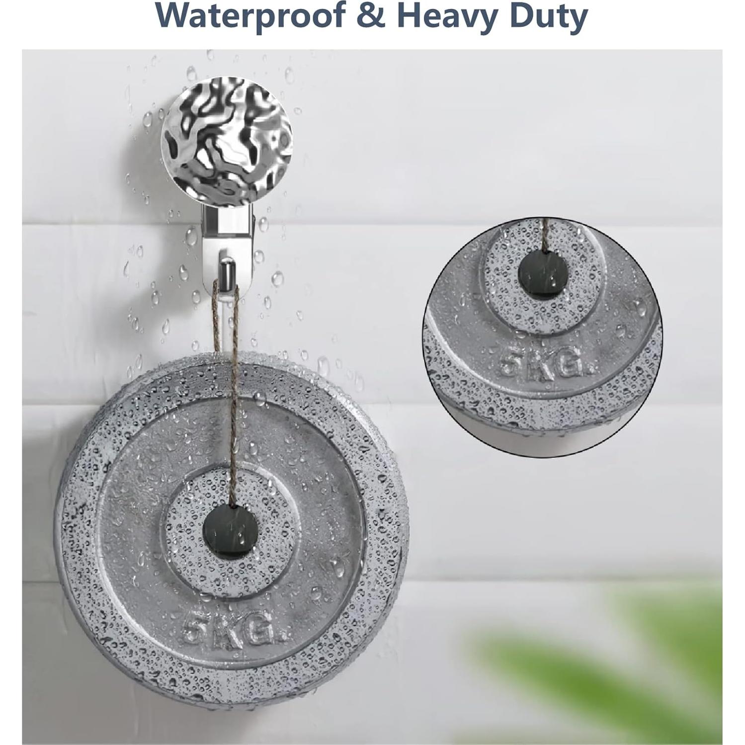 Ganchos de Ventosa Sin Perforación Fliverly - 2 Piezas, 4.99 kg