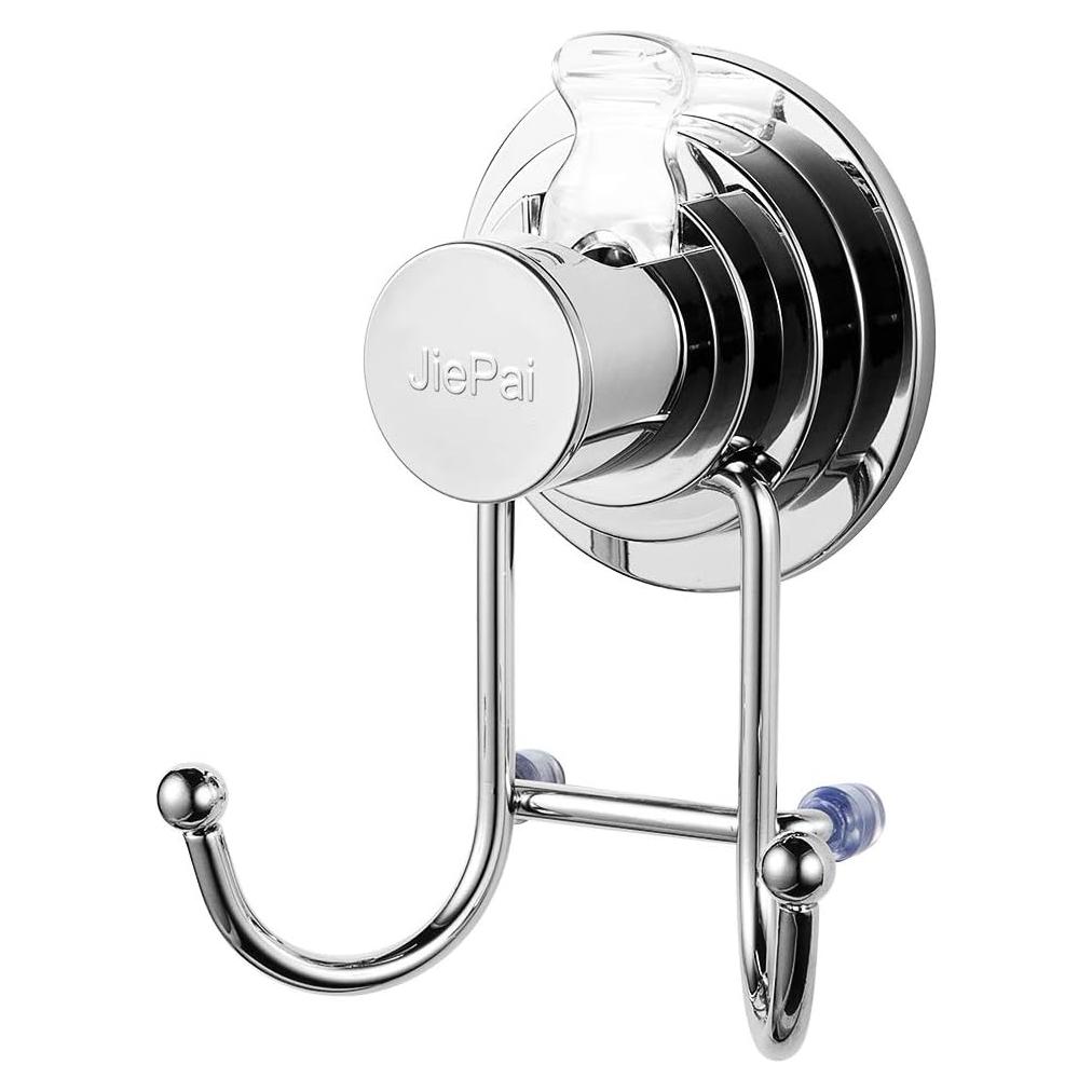 Gancho de Toalla con Ventosa JiePai, Acero Inoxidable, Cromo