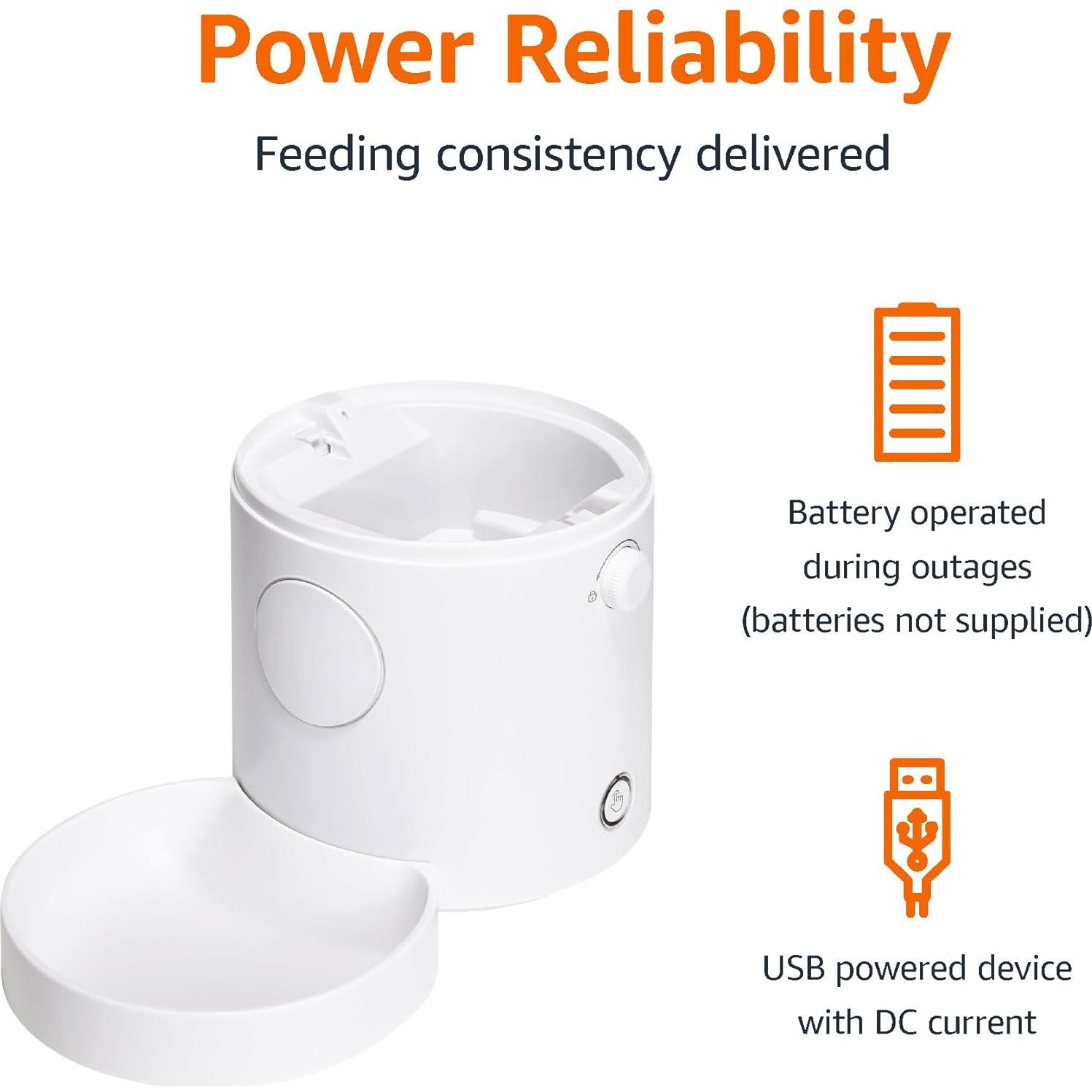 Alimentador Automático Amazon Basics 4L para Gatos y Perros