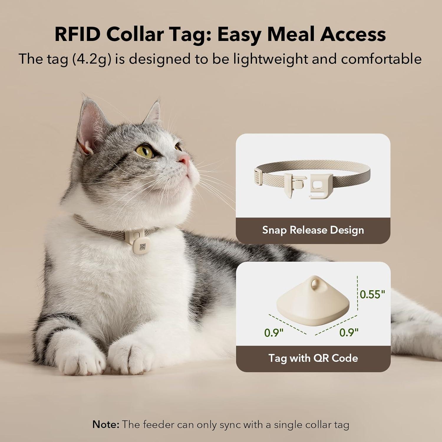 Alimentador Automático para Gatos PETLIBRO 3L Wi-Fi RFID Negro