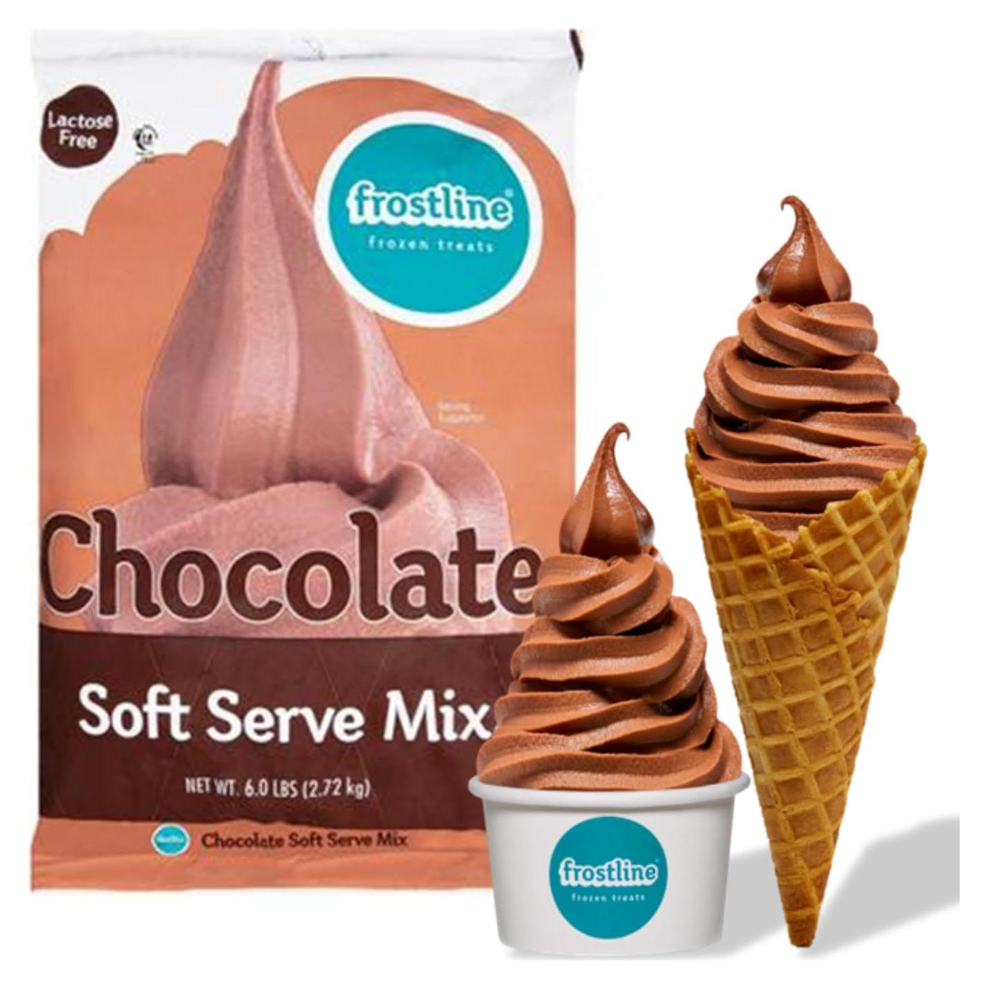 Mezcla de Helado Suave de Chocolate Frostline 2.72 kg Libre de Lactosa