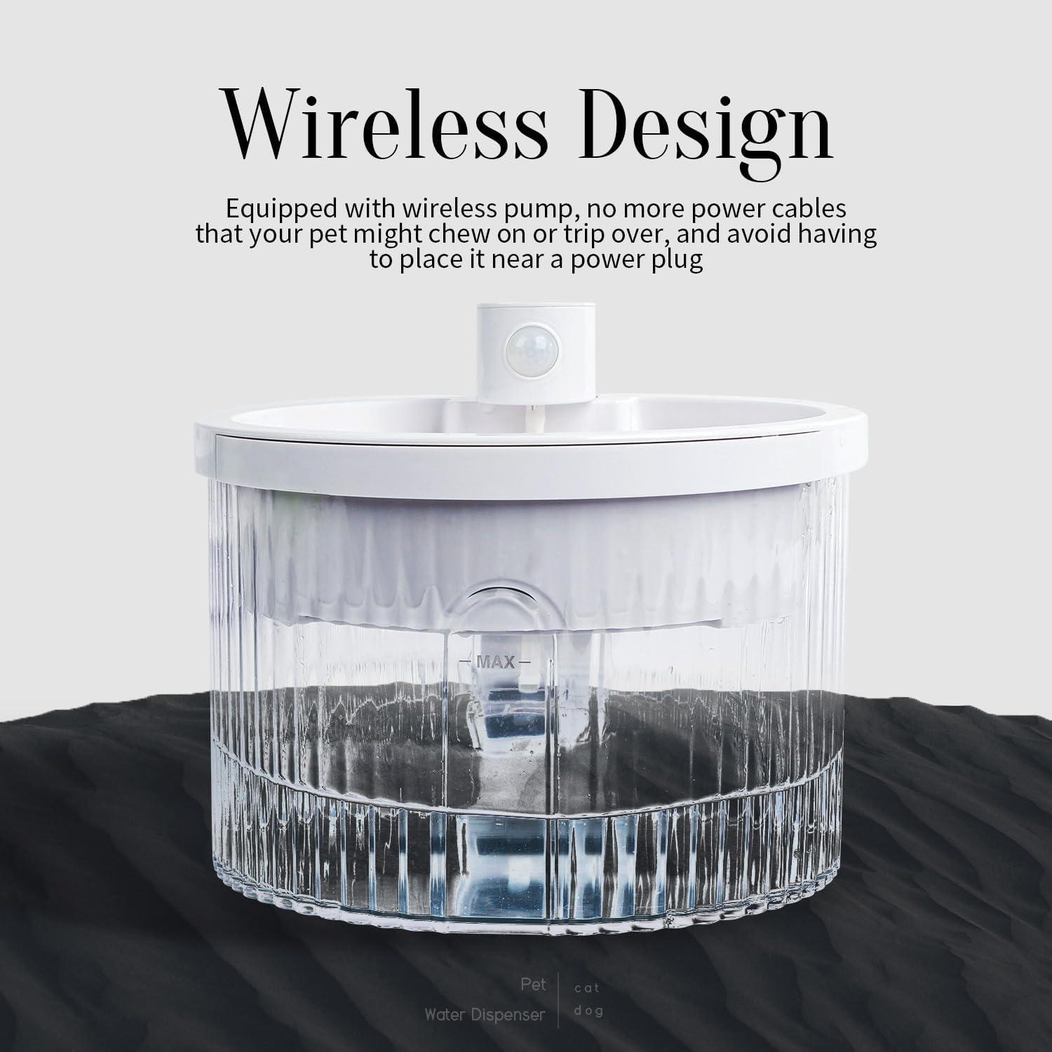 Fuente de Agua Inalámbrica para Gatos FUERA POR GATOS 2L