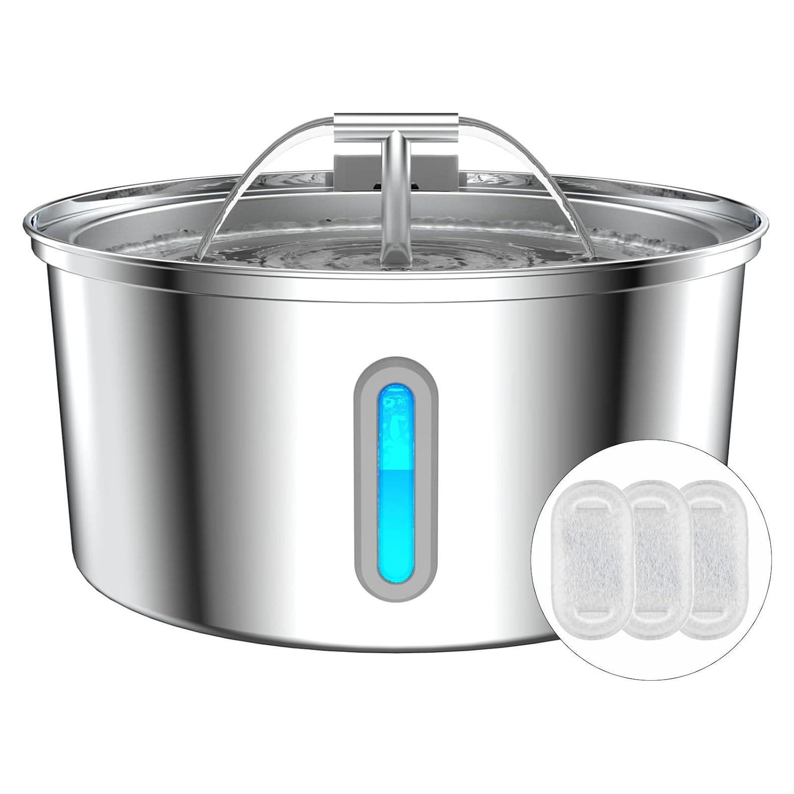 Fuente de Agua Automática para Gatos Lawfery 3 Filtros 0.8L