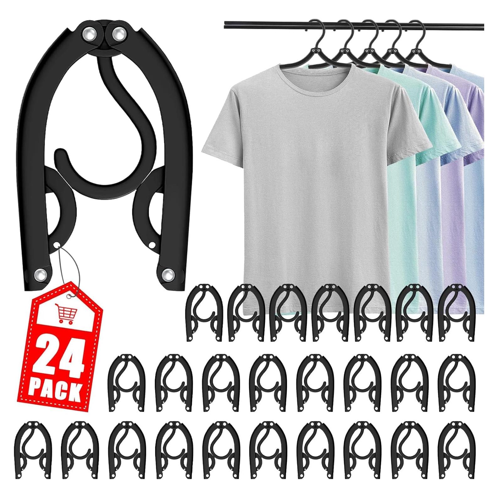 24 Perchas de Viaje Plegables Trubetter Antideslizantes