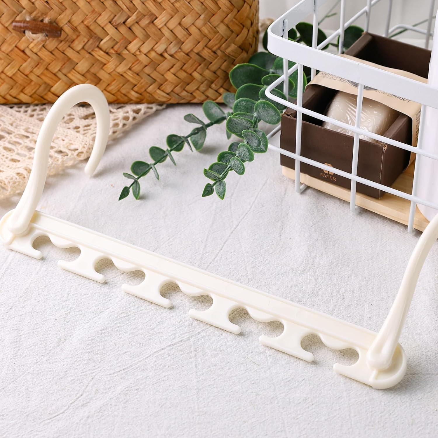 Perchas Ahorra Espacio HAKDAY 6PCS Plegables 23.6x10.9cm