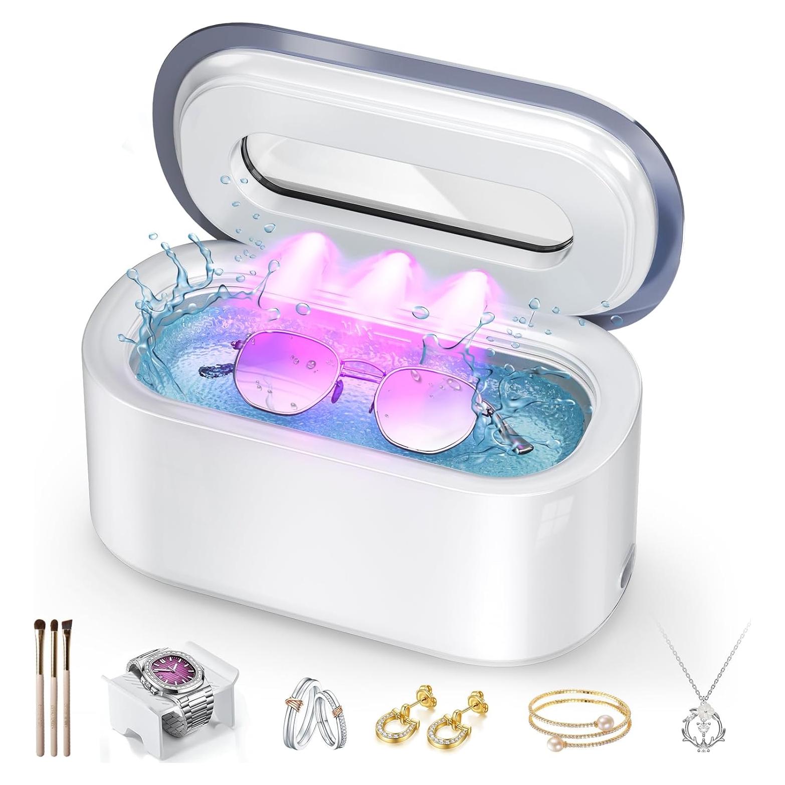 Limpiador Ultrasónico de Joyas Owaylon 30W 150ml Portátil