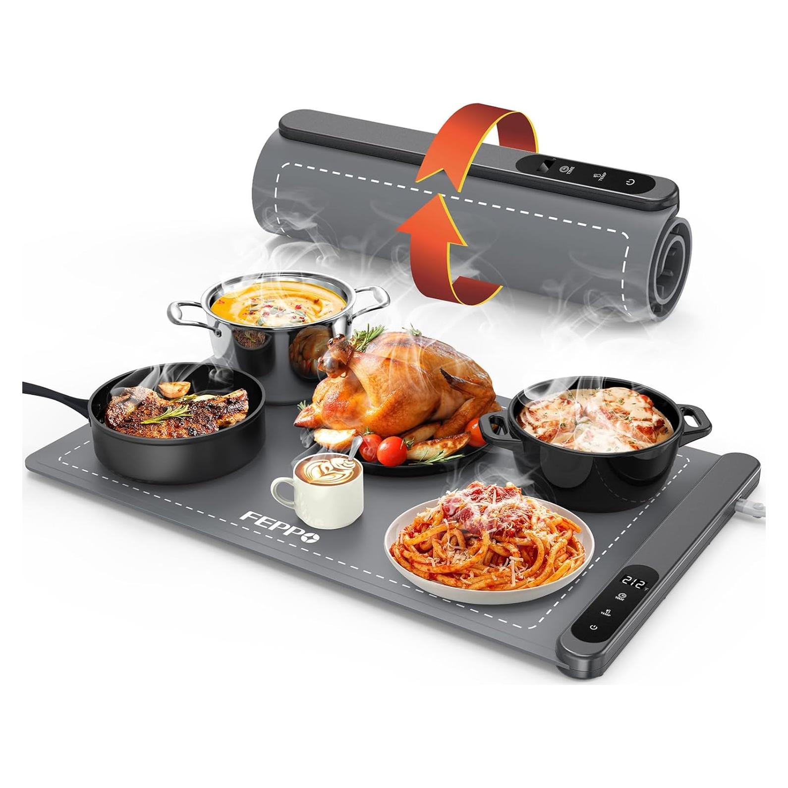 Alfombrilla Calentadora de Alimentos FEPPO 500W Ajustable 6 Niveles