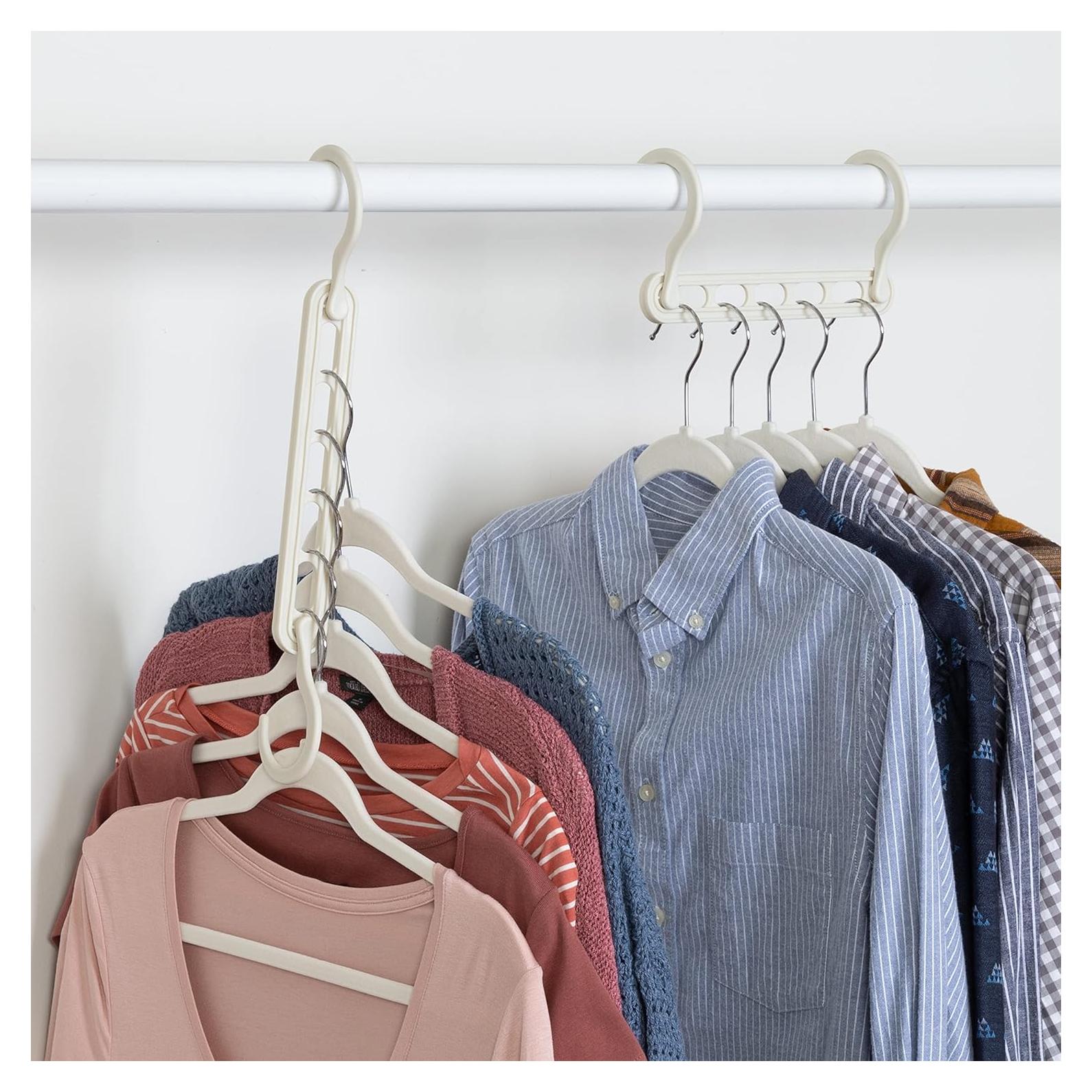 Perchas Colapsables Honey-Can-Do Blancas, Paquete de 20