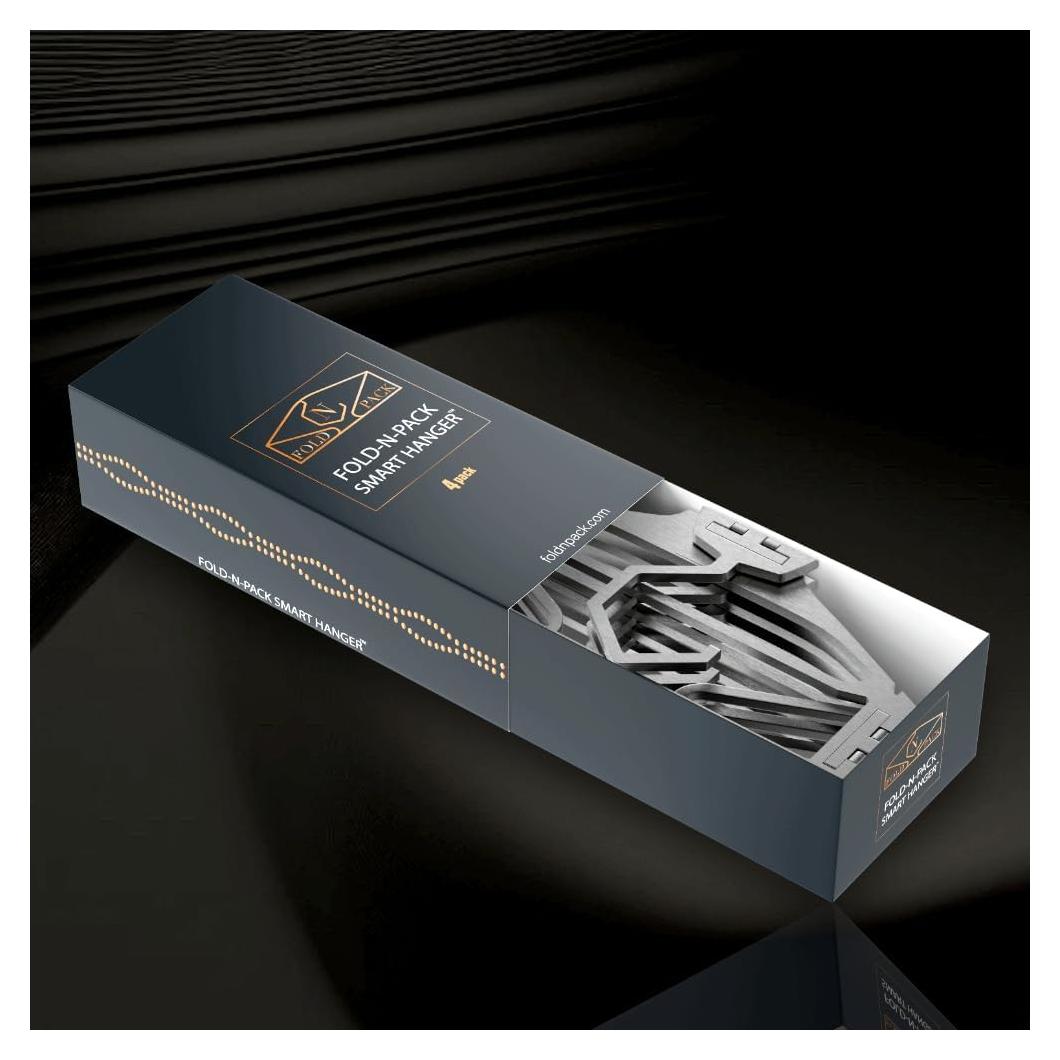 Percheros Plegables Neu Ventures 4 Unidades Gris Metalizado