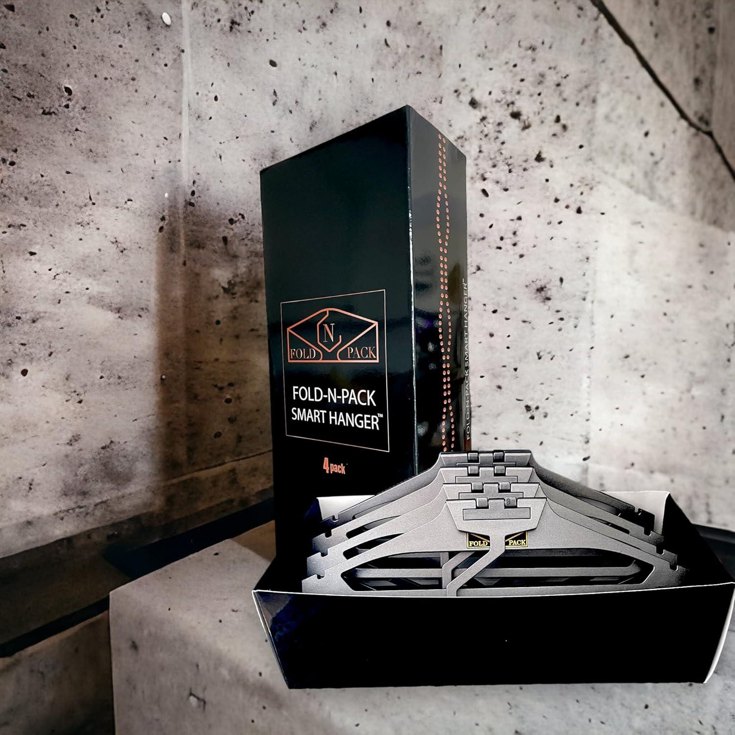 Percheros Plegables Neu Ventures 4 Unidades Gris Metalizado