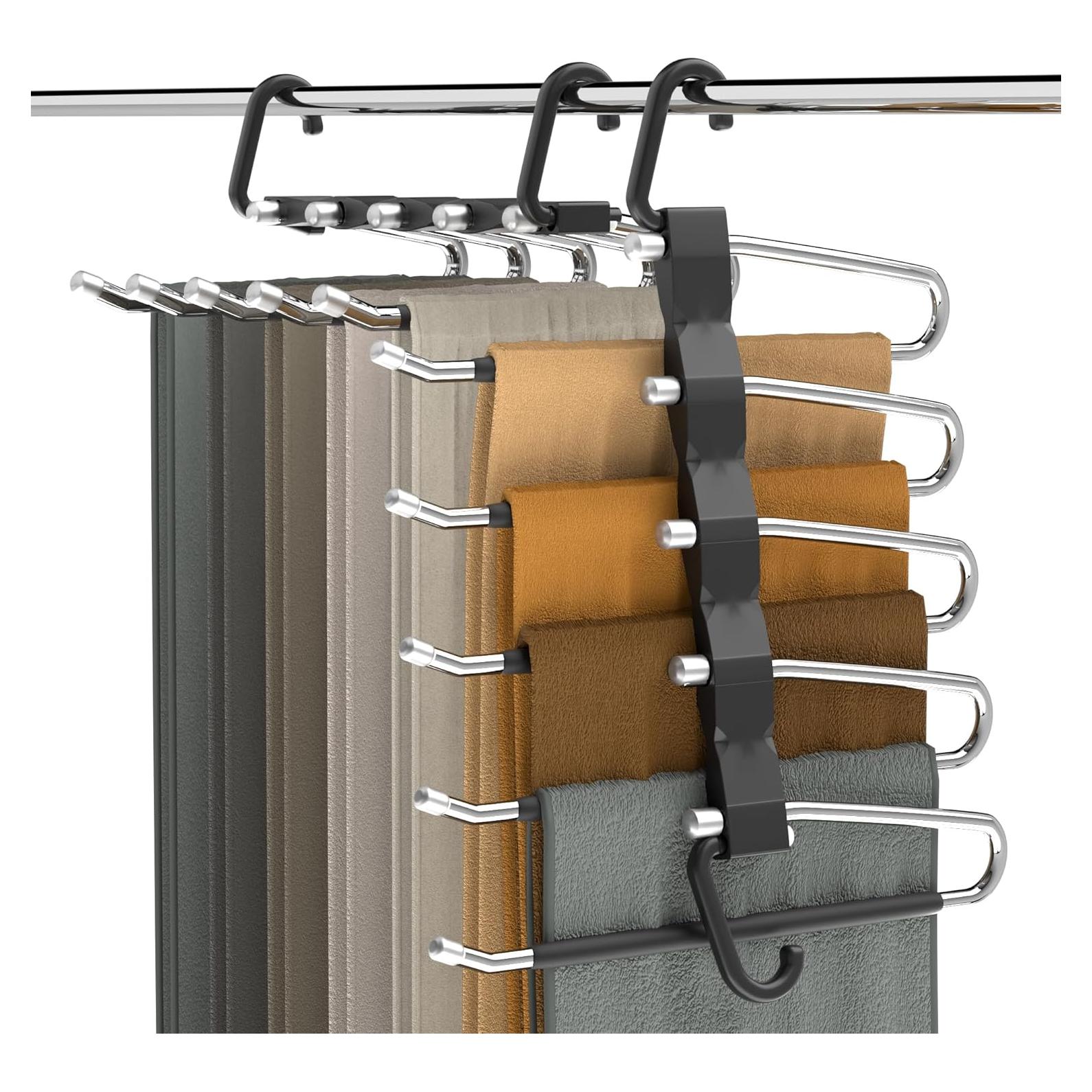 Perchas para Pantalones AUFETQ - 2 Piezas Antideslizantes