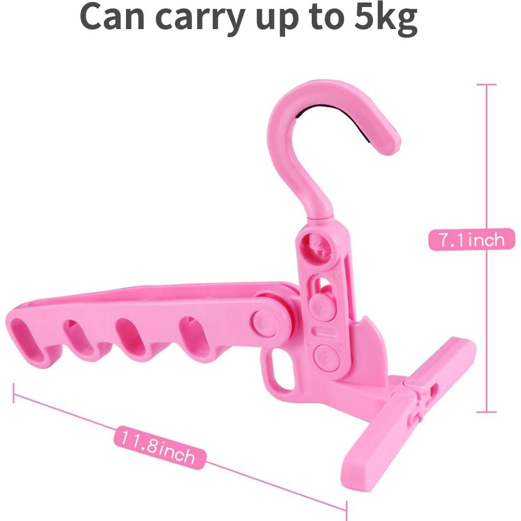 Perchas Multifuncionales Ezcoco de Plástico 30x18cm Azul