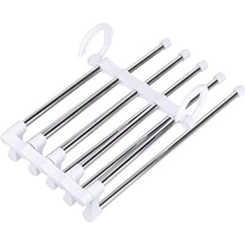 Perchas para Pantalones XHRING Acero Inoxidable 6 Capas