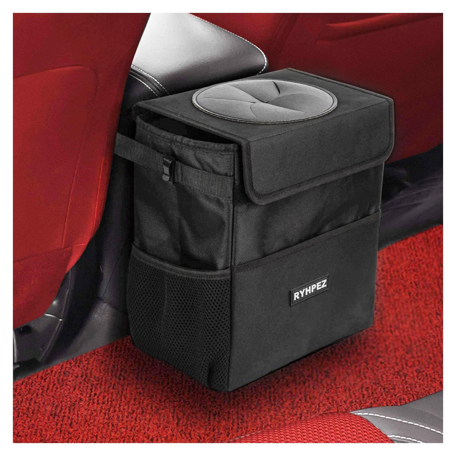 Basurero de Coche Ryhpez 12L Impermeable con Tapa - Organizador
