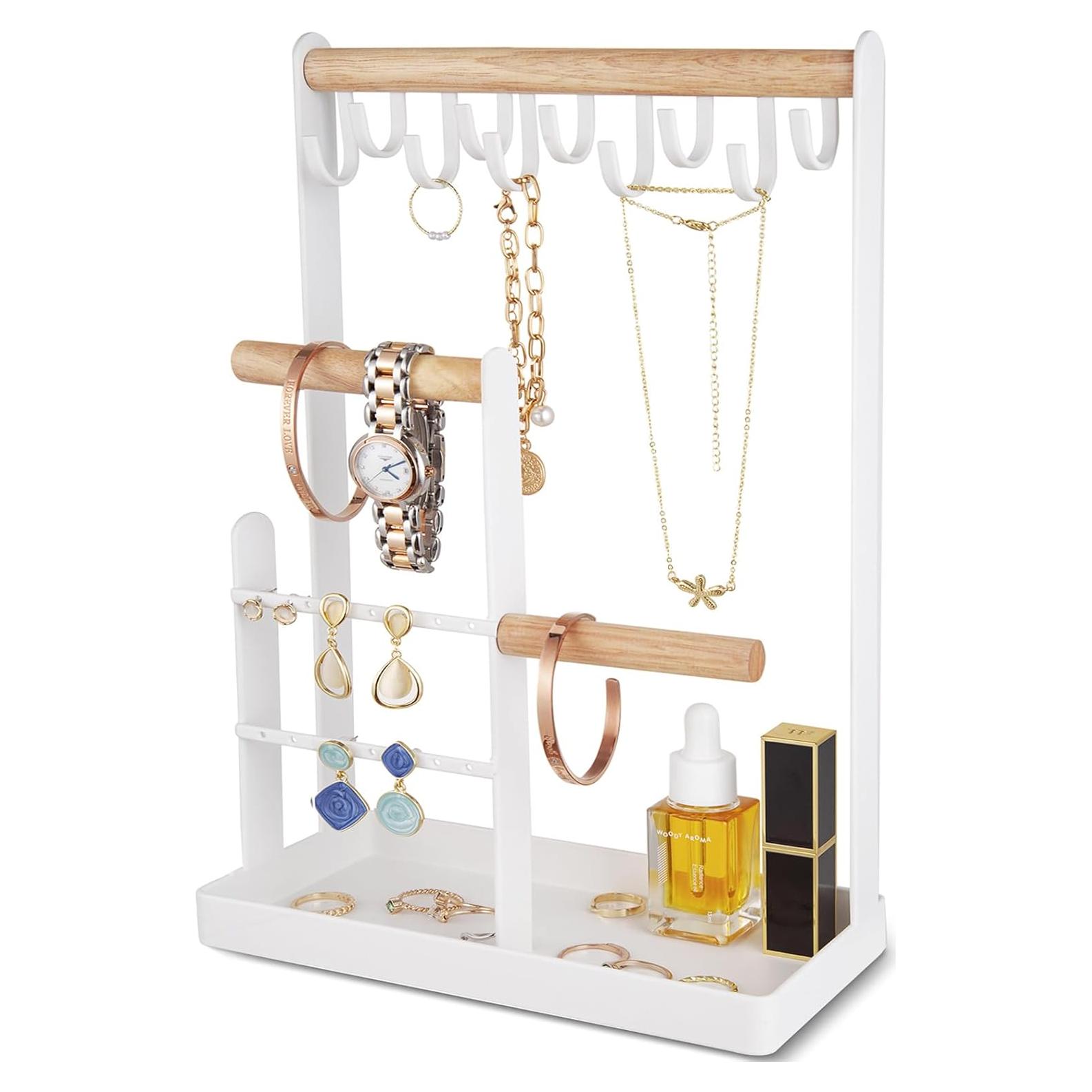 Organizador de Joyería ProCase 4 Niveles Blanco 32 cm