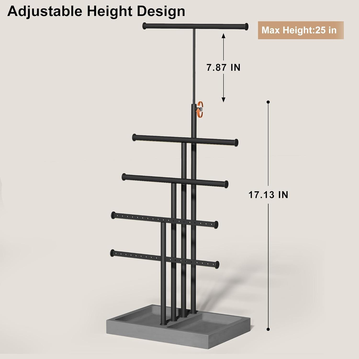 Organizador de Joyería Love-KANKEI 5 Niveles Ajustable Madera