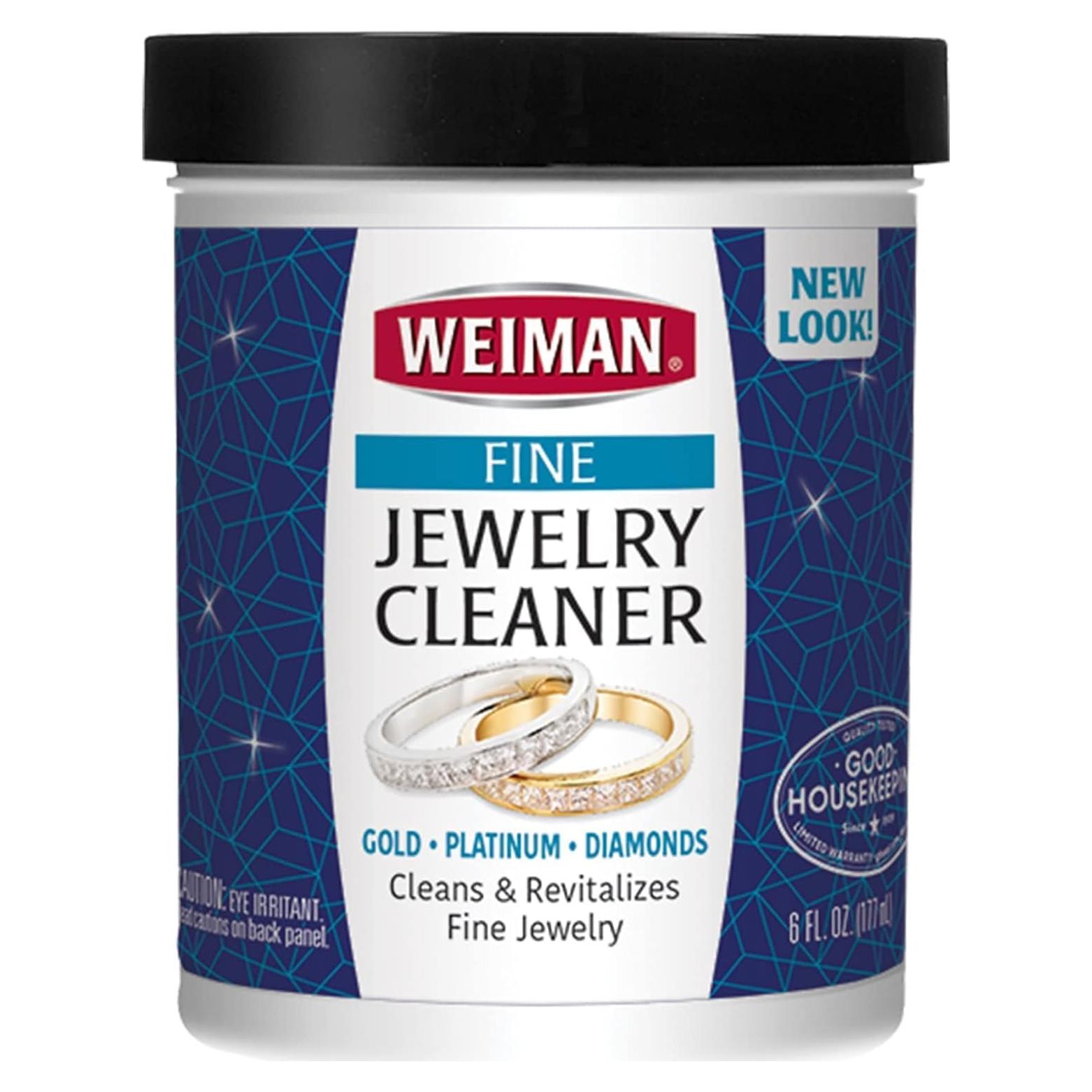 Limpiador de Joyería Weiman 177.44 ml con Cepillo - Oro, Platino, Diamantes