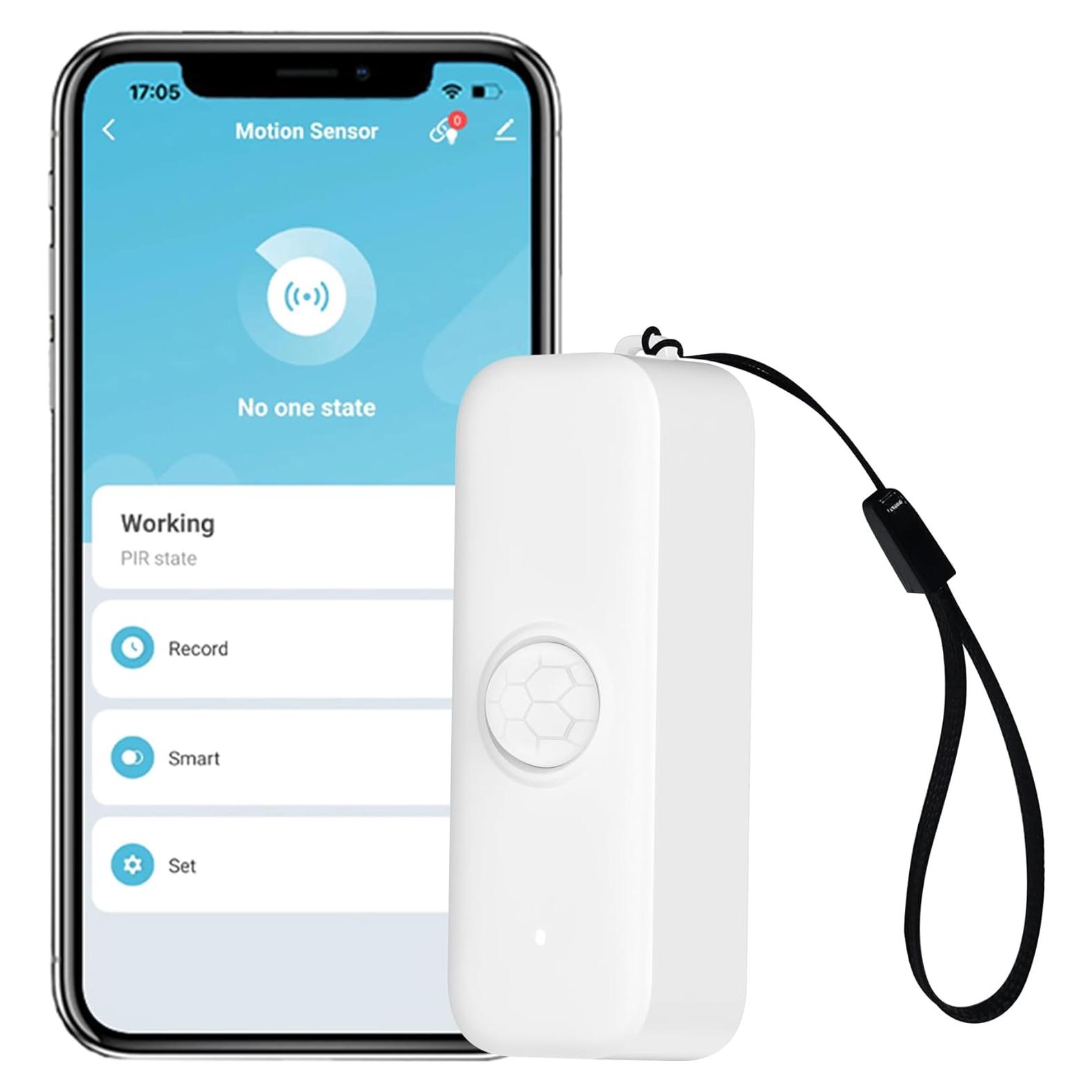 Sensor de Movimiento WiFi Gaoducash PIR Inalámbrico 6.1m
