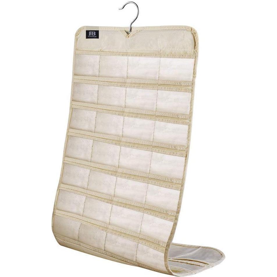 Organizador de Joyería Colgante BB Brotrade 80 Bolsillos Beige