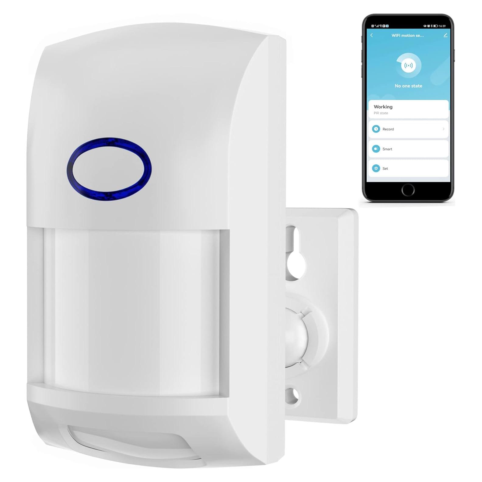 Sensor de Movimiento Inalámbrico Gaoducash WiFi 12m PIR