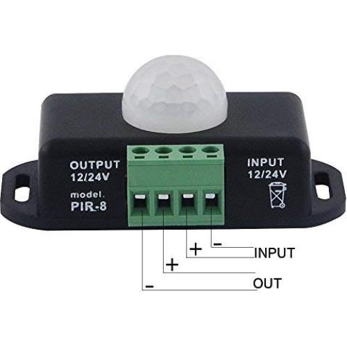 Sensky BS009 12V 24V PIR Sensor LED Motion Sensor Switch Motion Timer Function Sign Control PIR Controller LED Strips Lighting