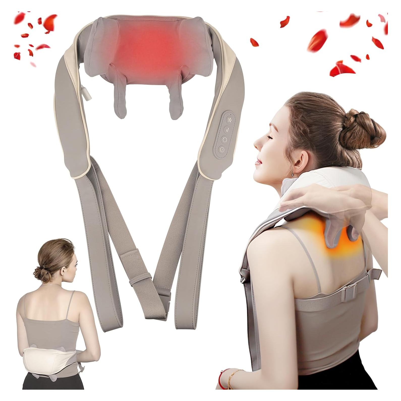 Masajeador de Cuello Shiatsu HWTONG 2025 con Calor y Modos