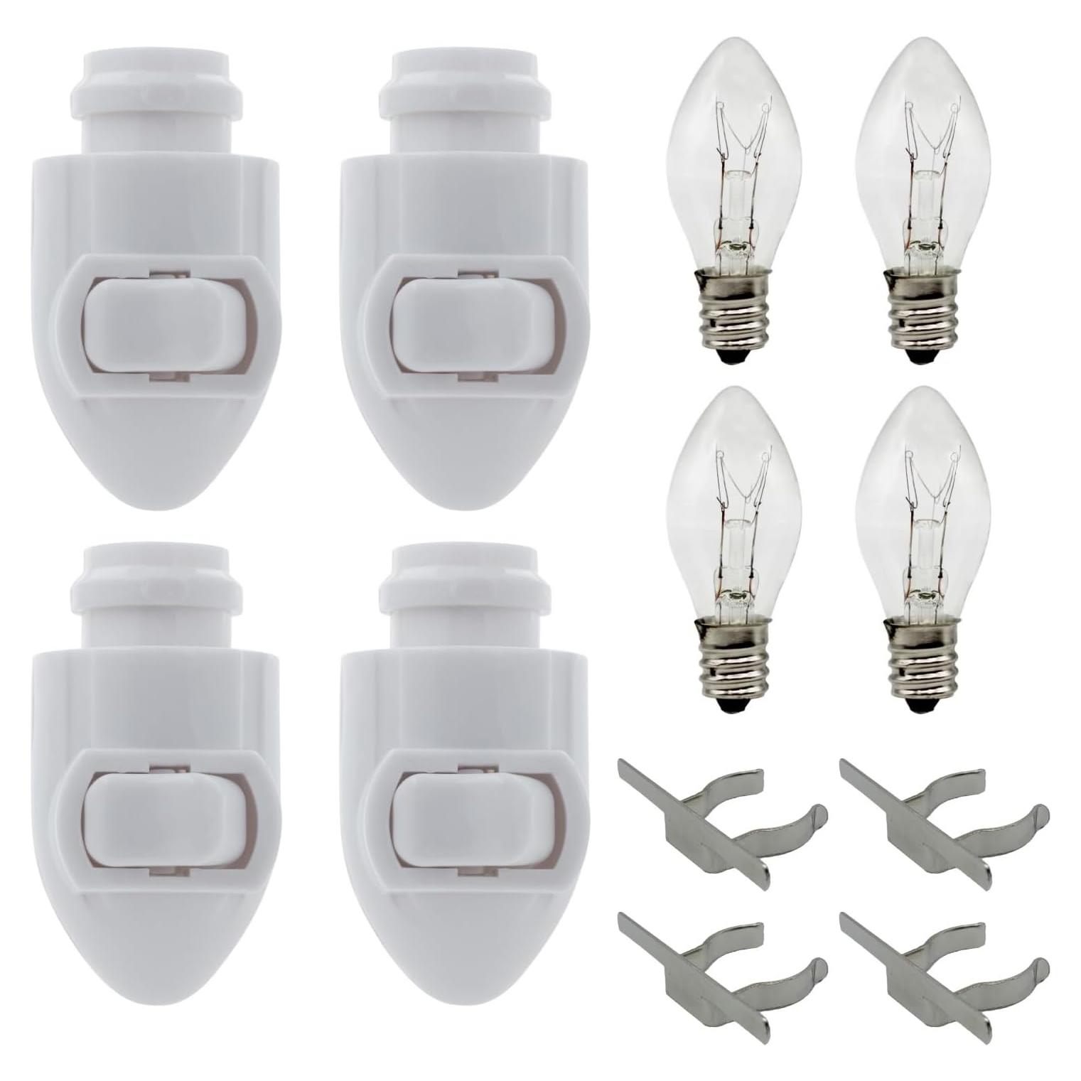 Kit de Luz Nocturna Enchufable Creative Hobbies 4 Bombillas