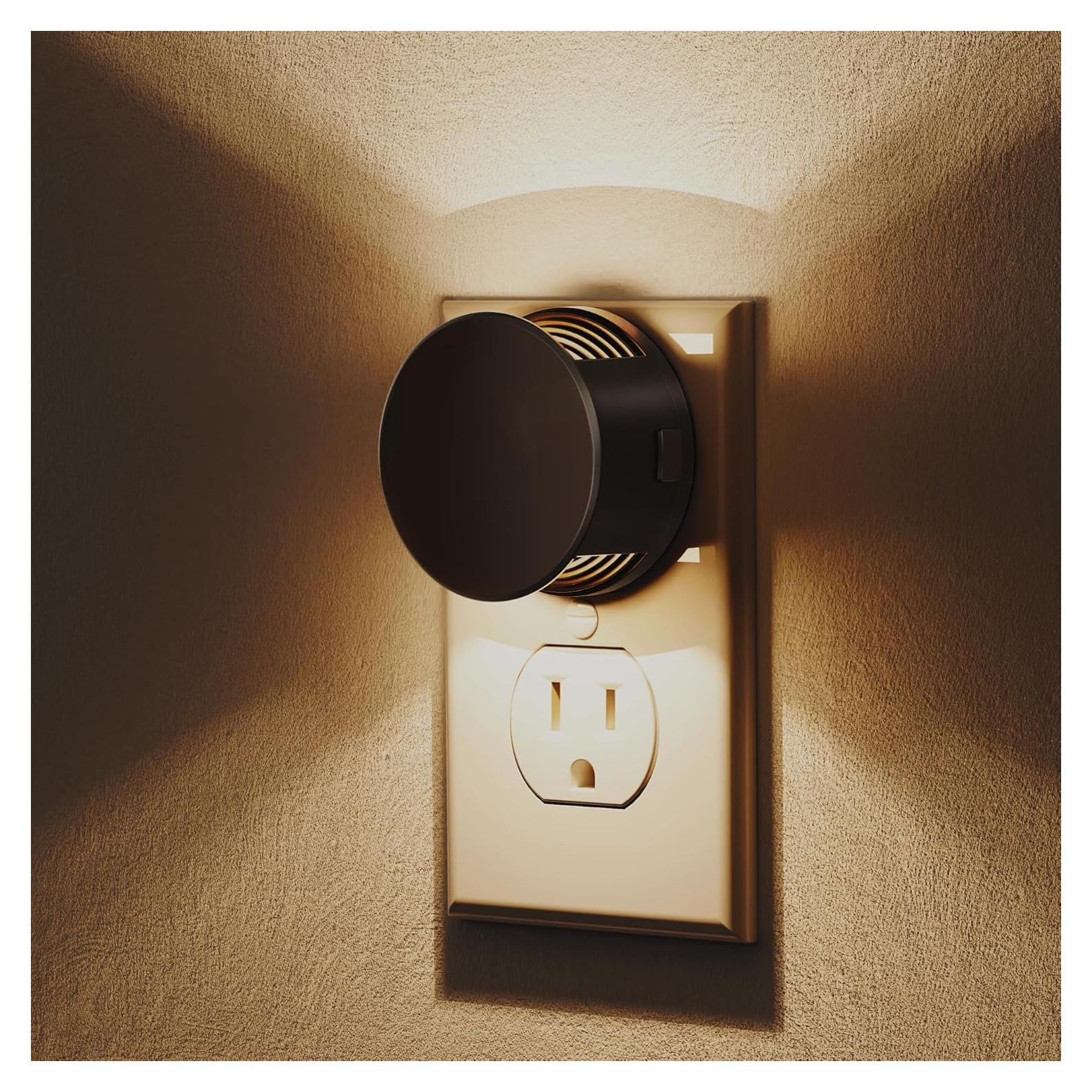 L LOHAS LED Luz Nocturna Enchufable 2-Pack 3000K Regulable