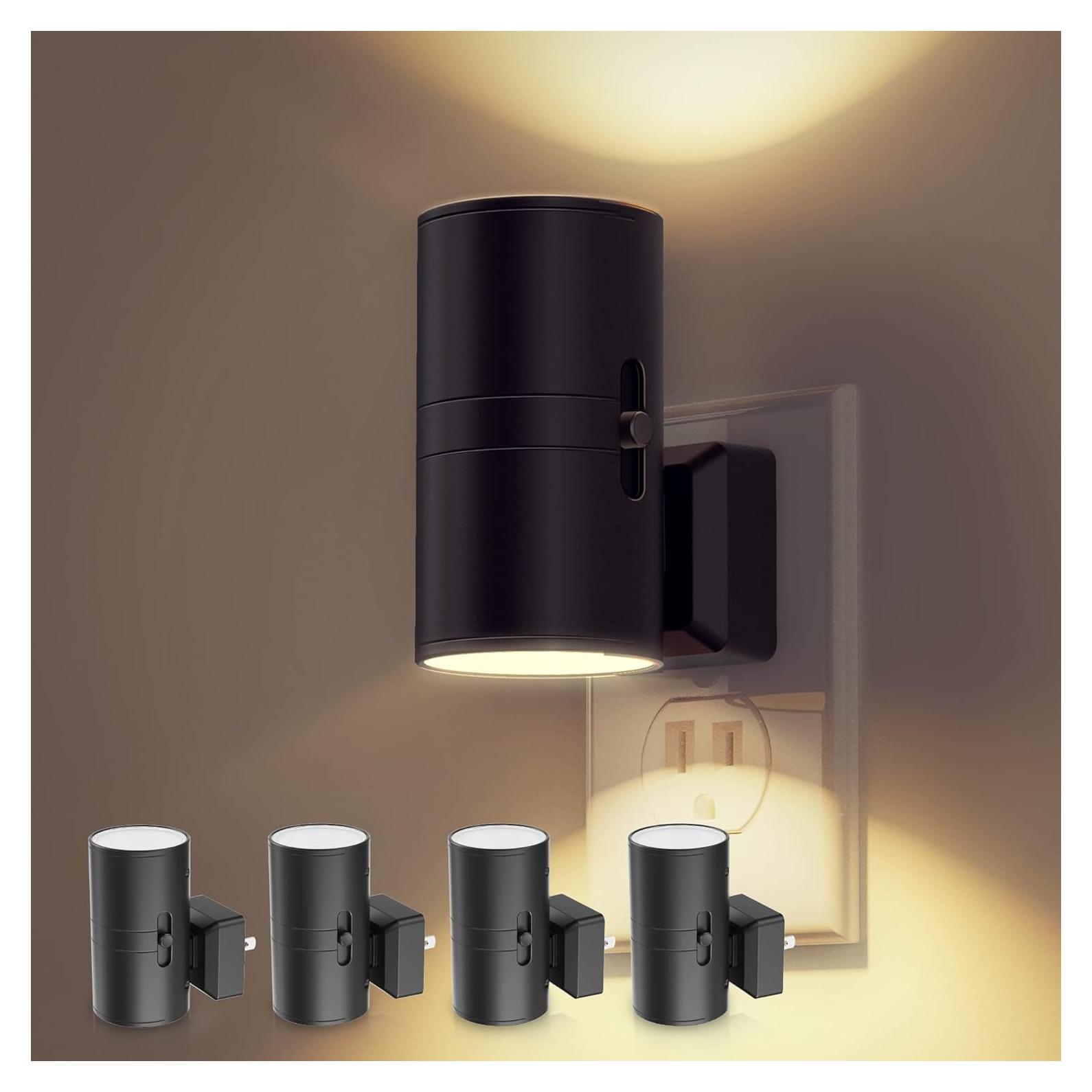 Luz Nocturna LED Regulable LOHAS 4 Piezas 3000K Sensor