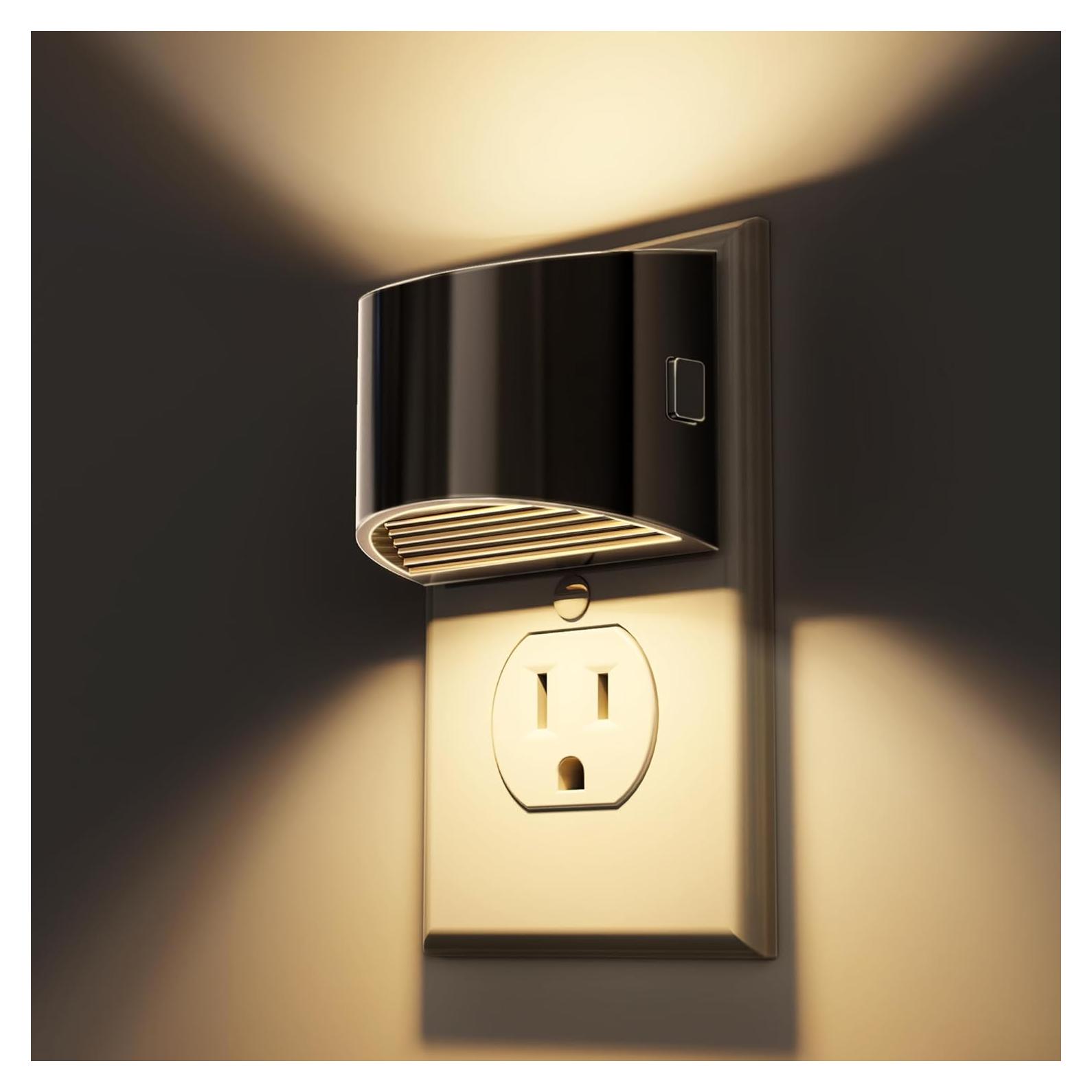 L LOHAS LED Luces Nocturnas Enchufables 2 Paquete 3000K