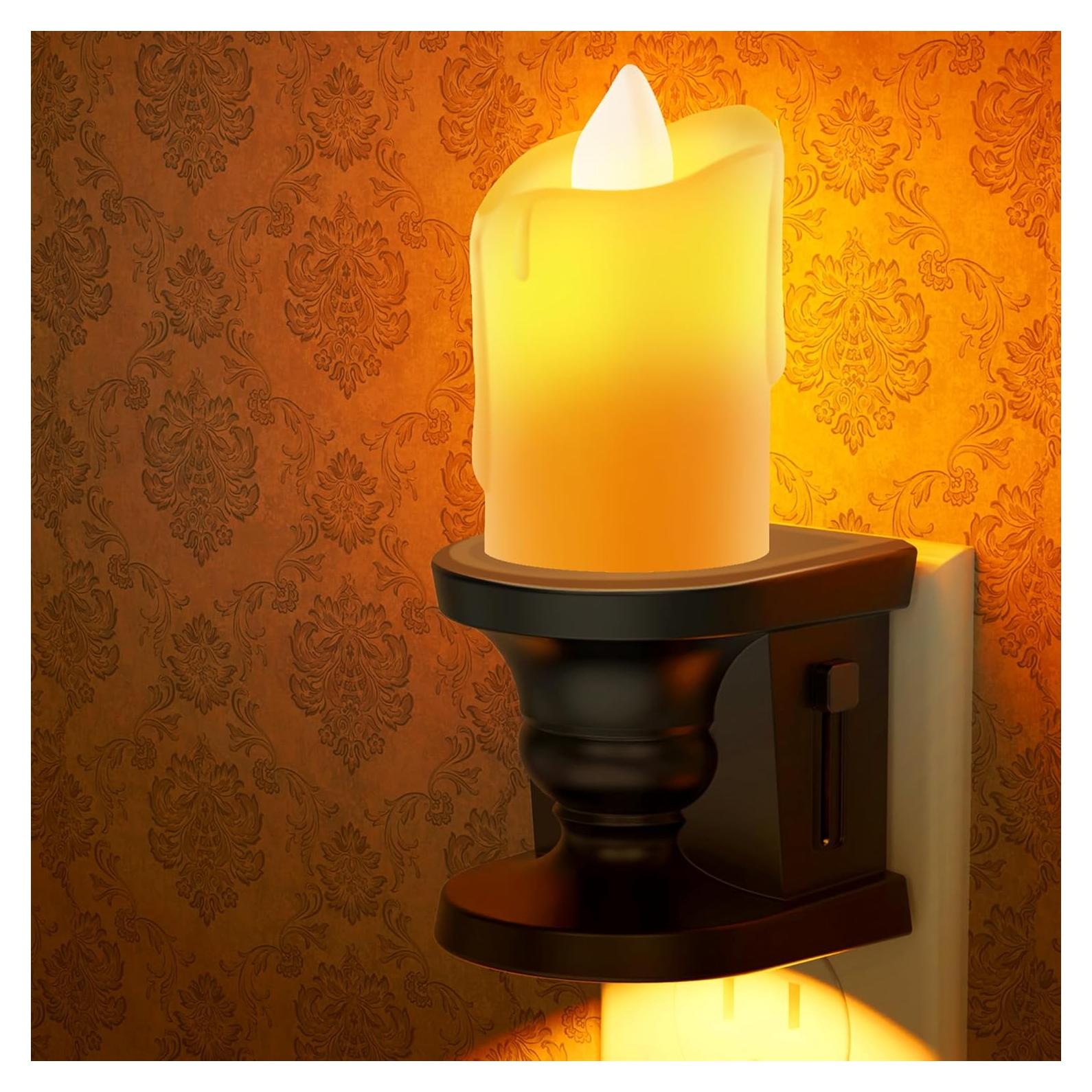 Luz Nocturna LED Briignite Ámbar 2 Piezas con Sensor