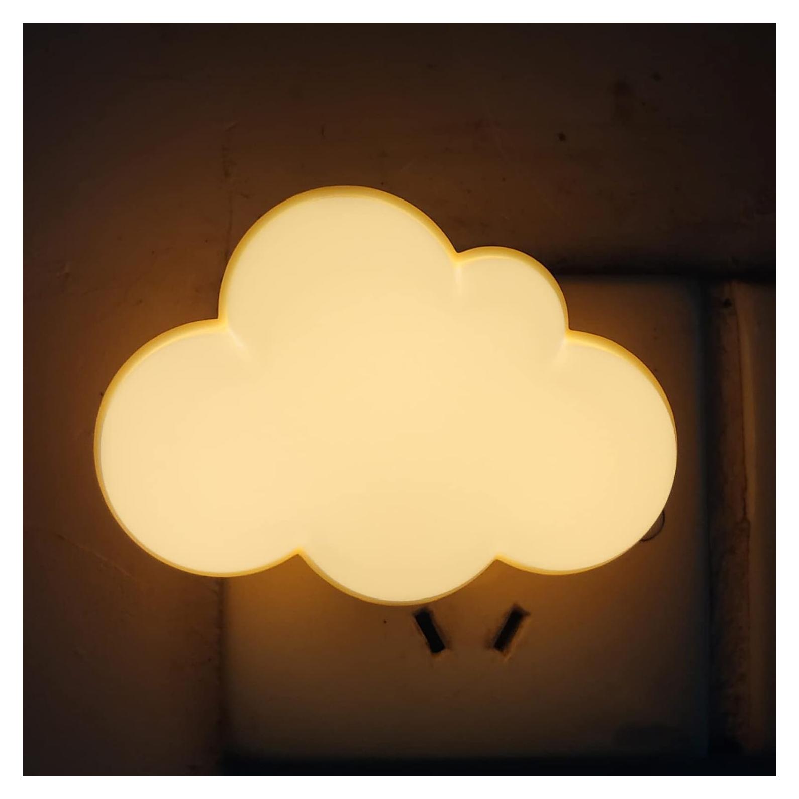 Luz Nocturna Enchufable AUSAYE Nube LED 0.5W Luz Cálida