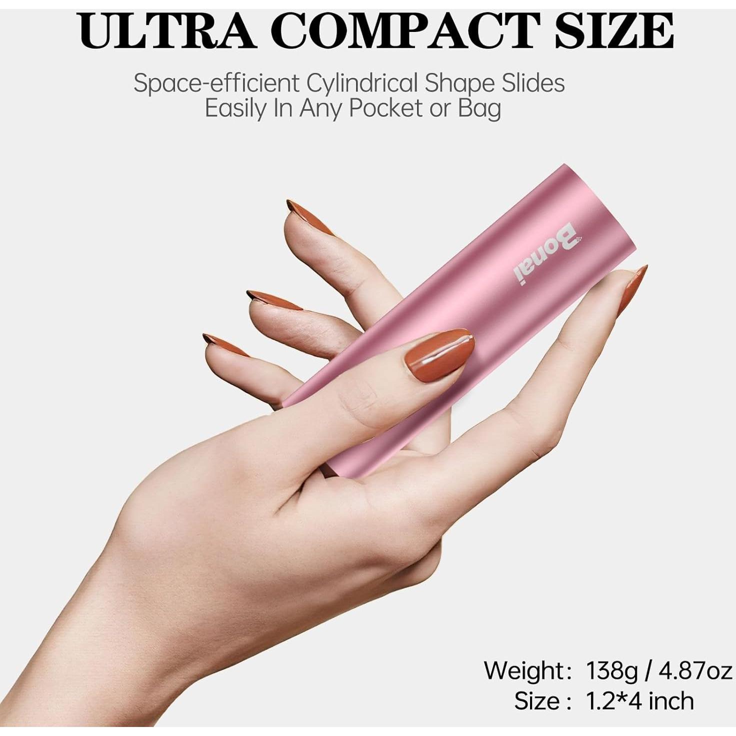 Batería Externa Portátil Bonai 5000mAh Oro Rosa con Cable