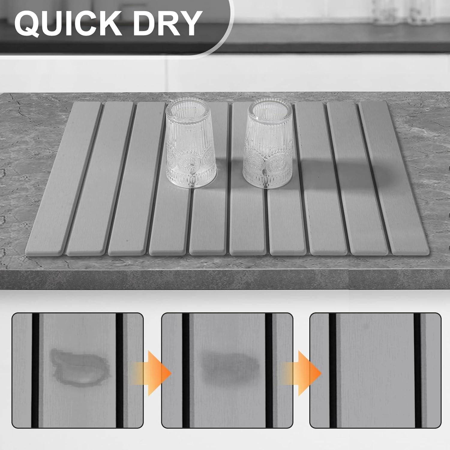 Alfombrilla de Secado Dazzlion 61x41 cm de Tierra Diatomácea