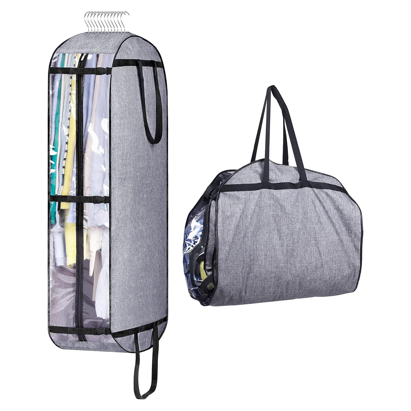 Bolsas de Ropa Colgantes MISSLO 50" Gris para Almacenamiento