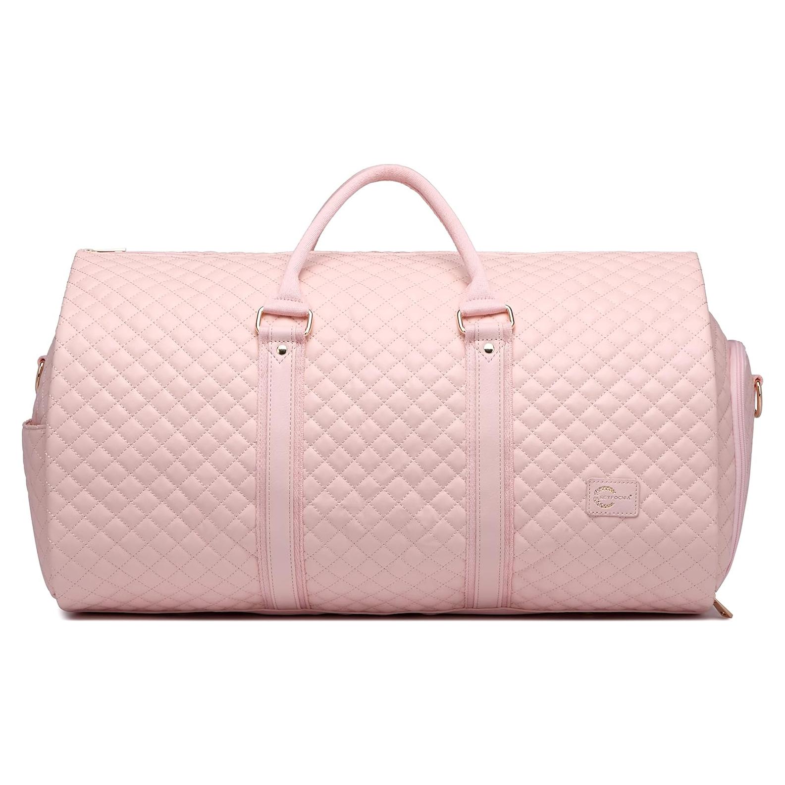 Bolsa de viaje convertible Seyfocnia rosa 45L impermeable