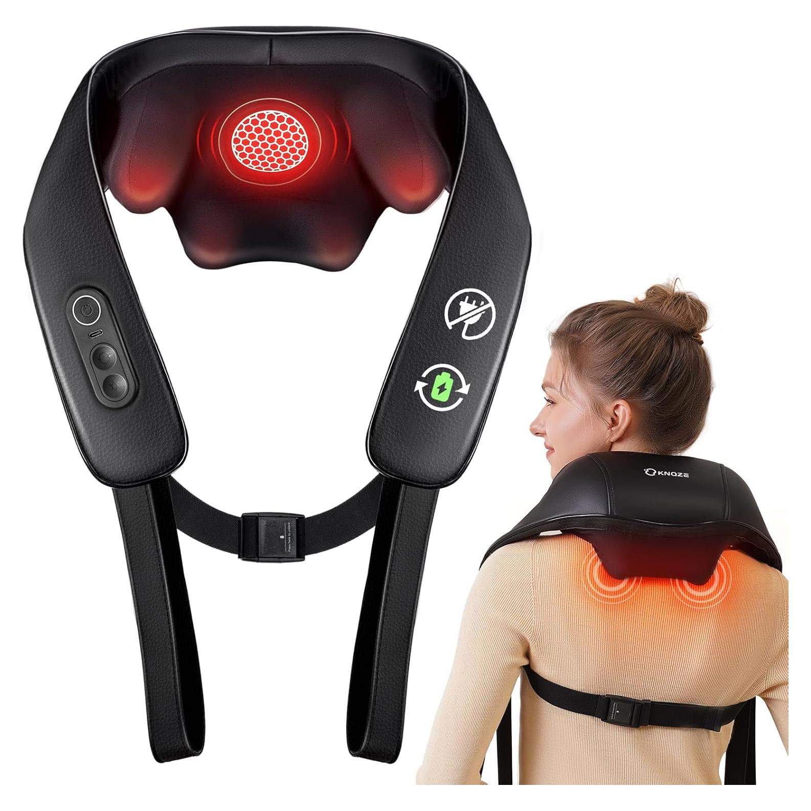 Masajeador de Cuello y Hombros KNQZE KNB1 con Calor 4D