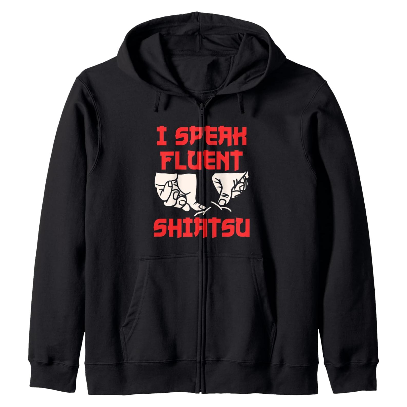 Sudadera Shiatsu Masajista Unisex Negra Ajuste Clásico