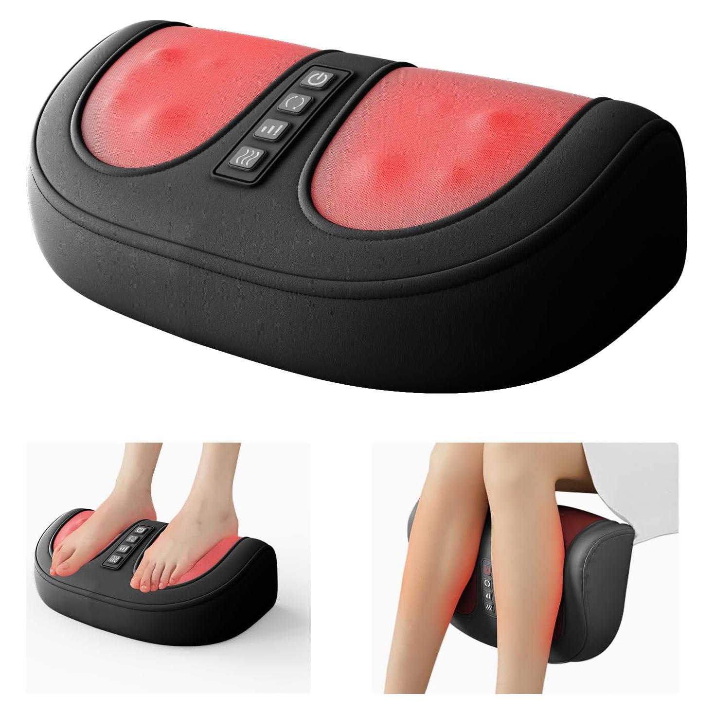 Masajeador de pies eléctrico LEERCON con calor y 3 intensidades