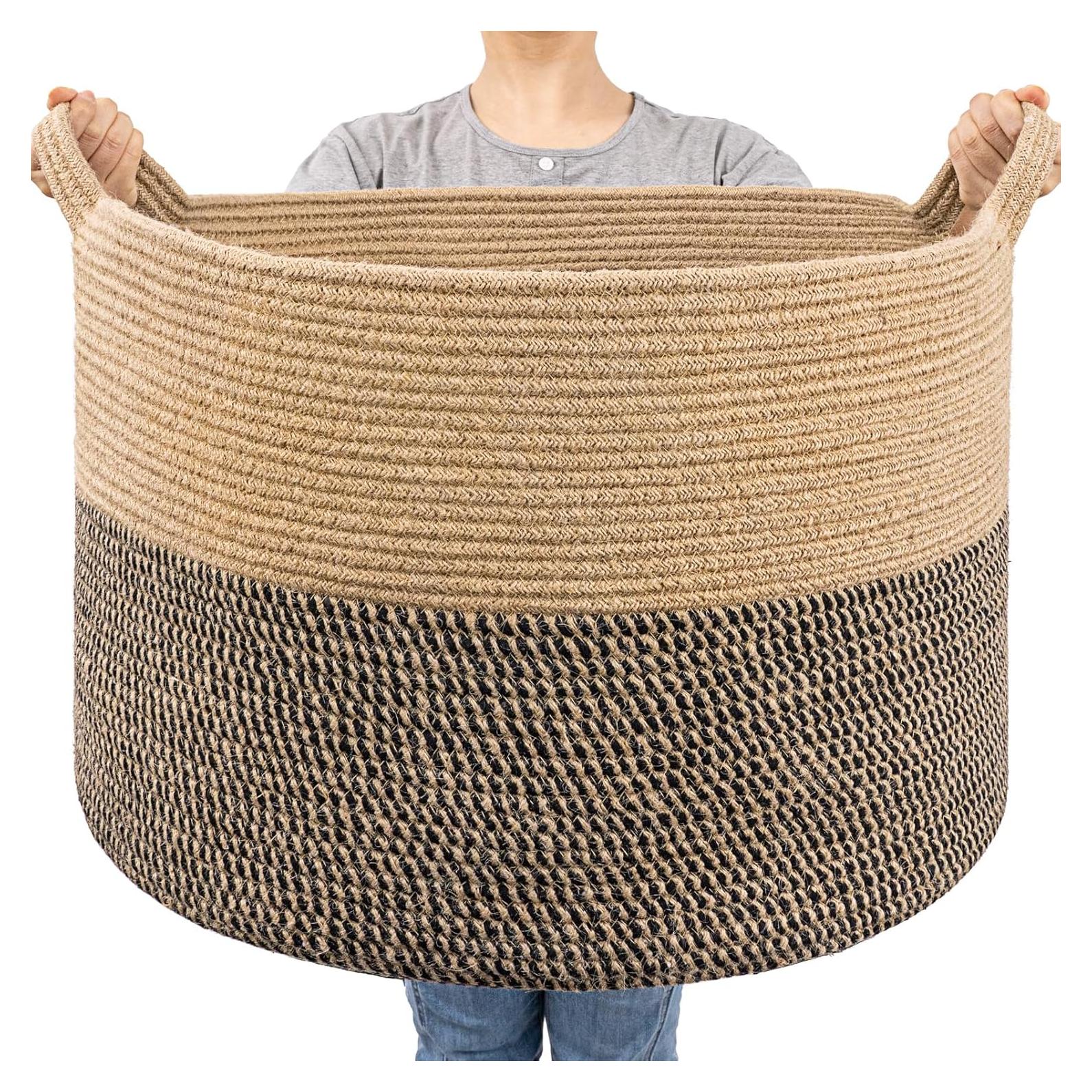 Cesta de Almacenamiento Extra Grande Goodpick 83L Yute 55x35cm