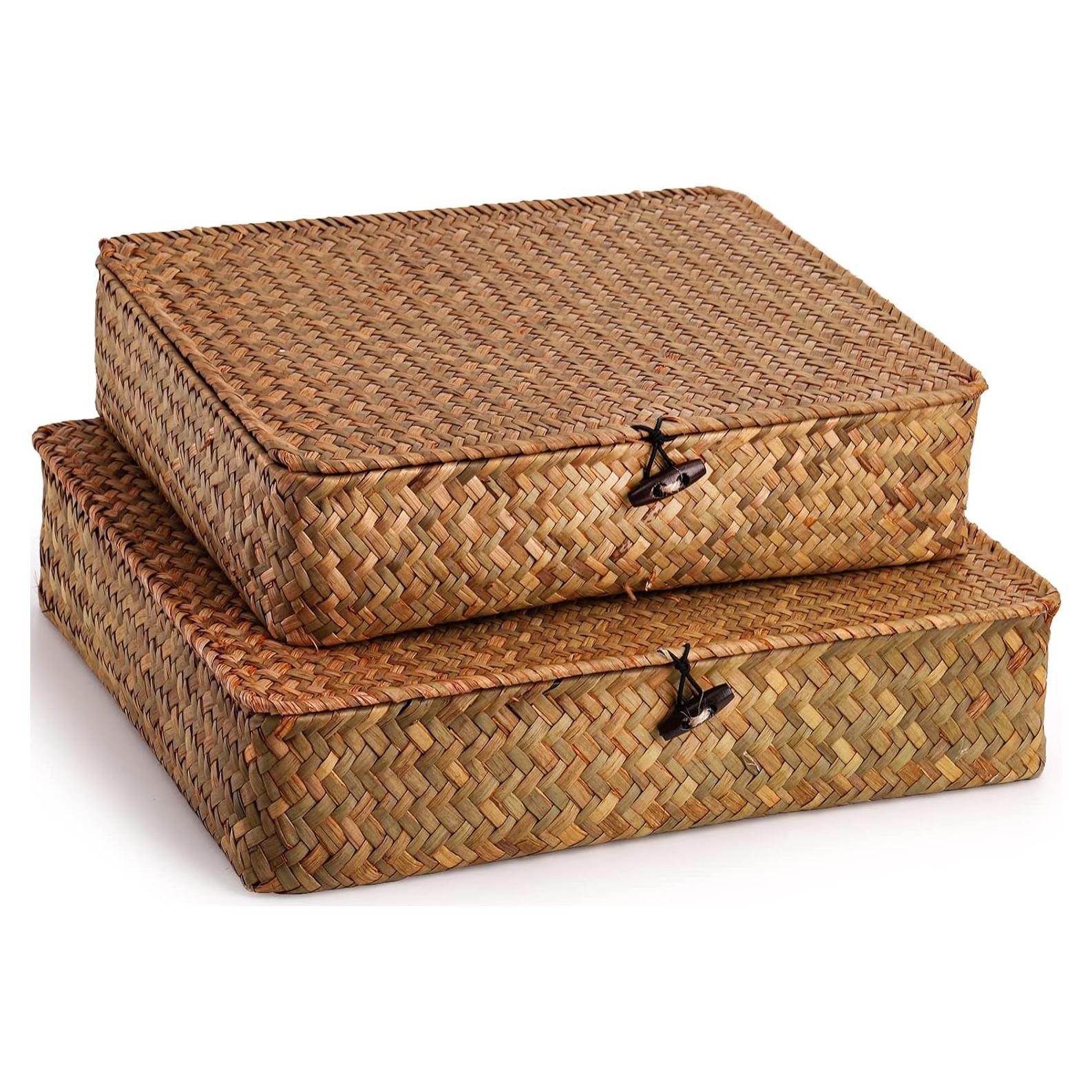 Cestas de Almacenamiento de Algas Marinas Elsjoy 2 Piezas