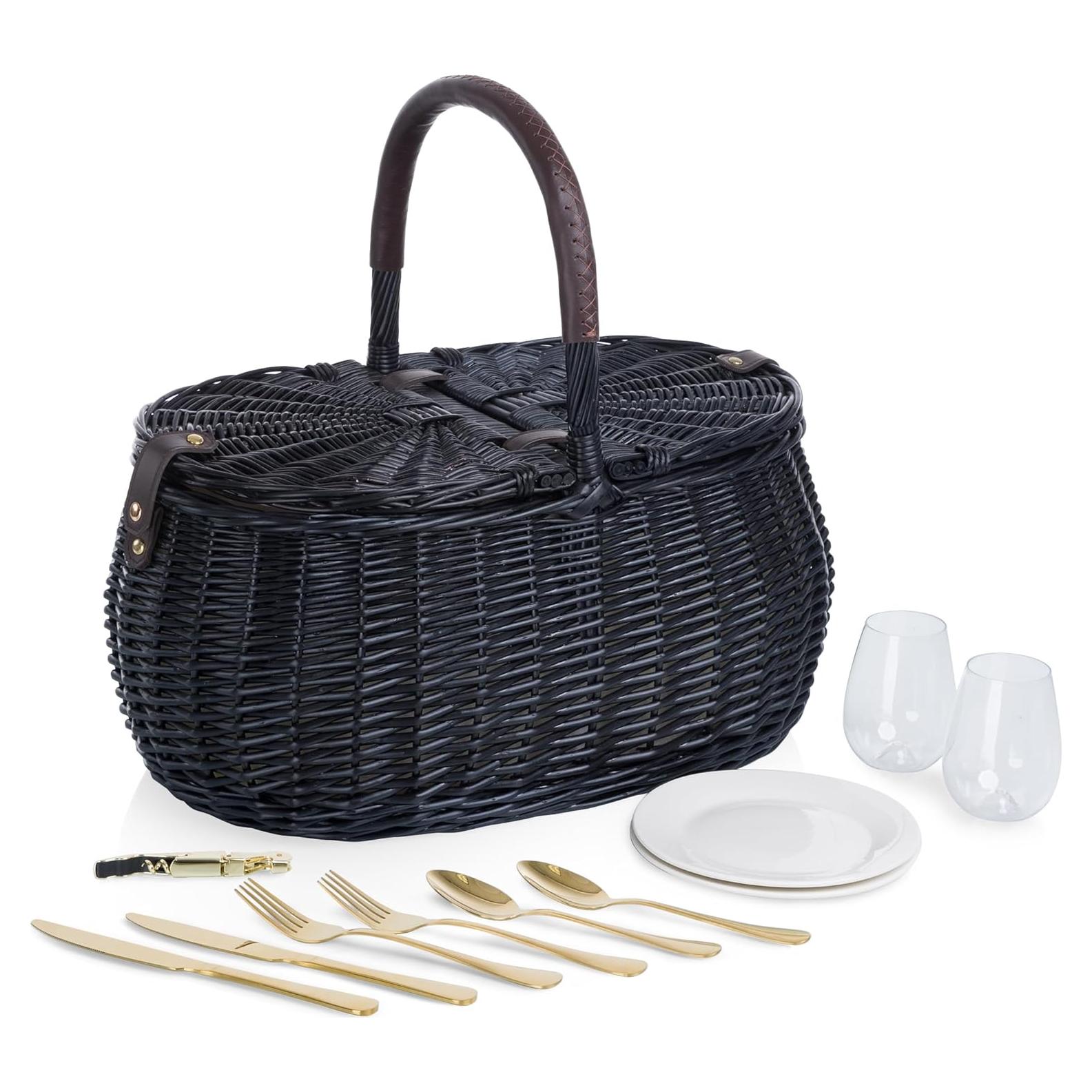 Cesta de Picnic Evening PICNIC TIME para 2 - 17 Piezas