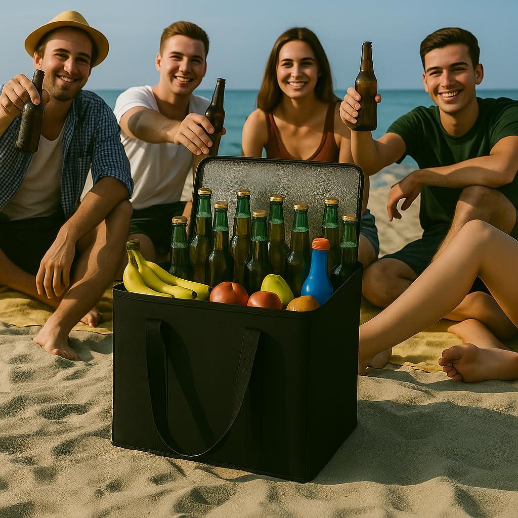 Bolsas de Compras Aisladas Musbus XL - 2 Pack Negro