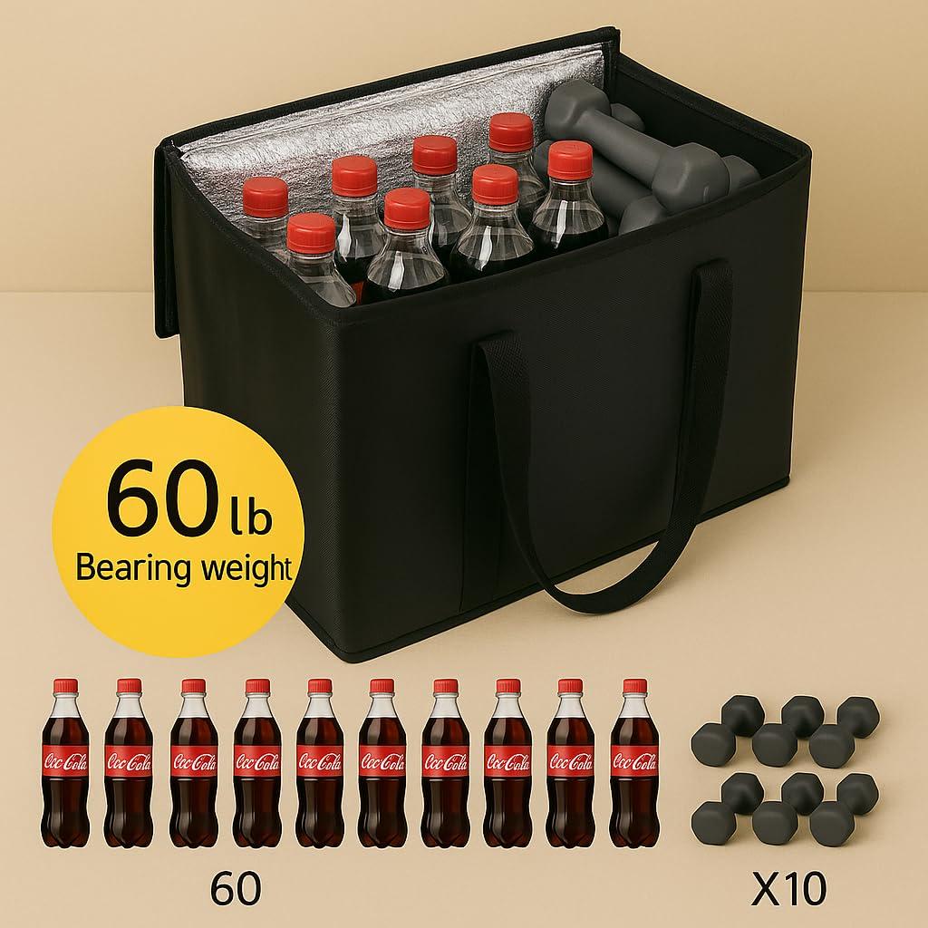 Bolsas de Compras Aisladas Musbus XL - 2 Pack Negro