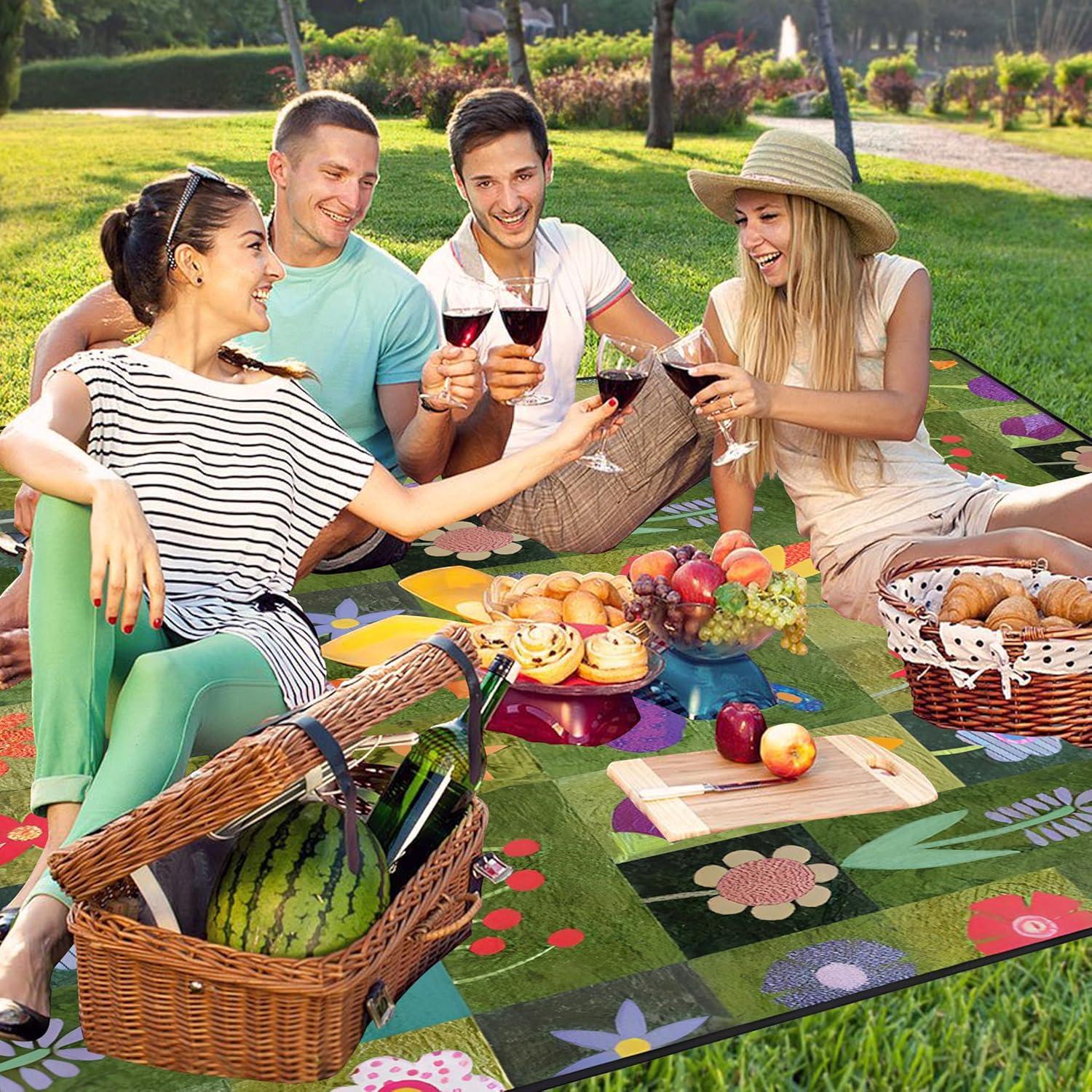 Manta de Picnic Impermeable Plegable Supfitness 152x203 cm