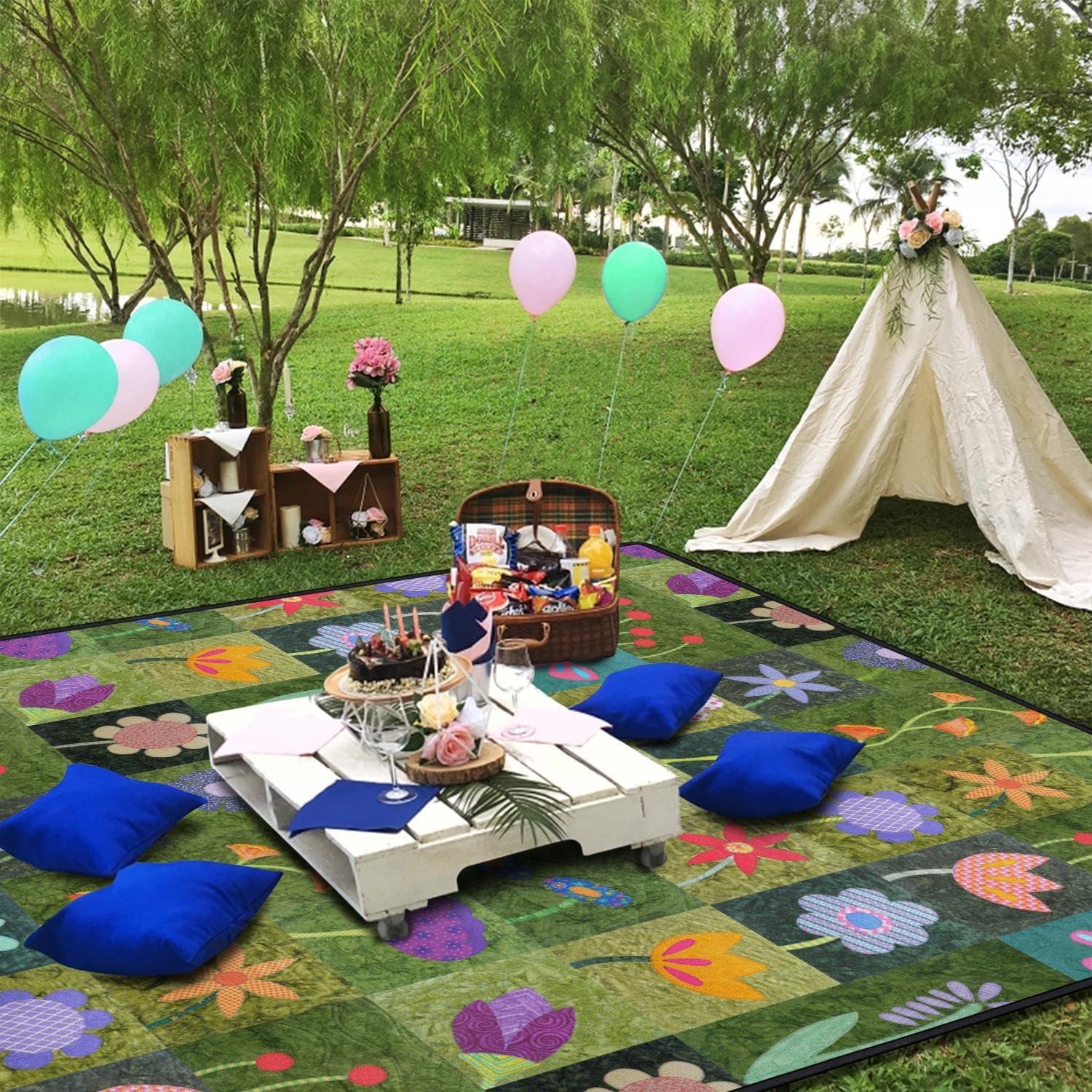 Manta de Picnic Impermeable Plegable Supfitness 152x203 cm