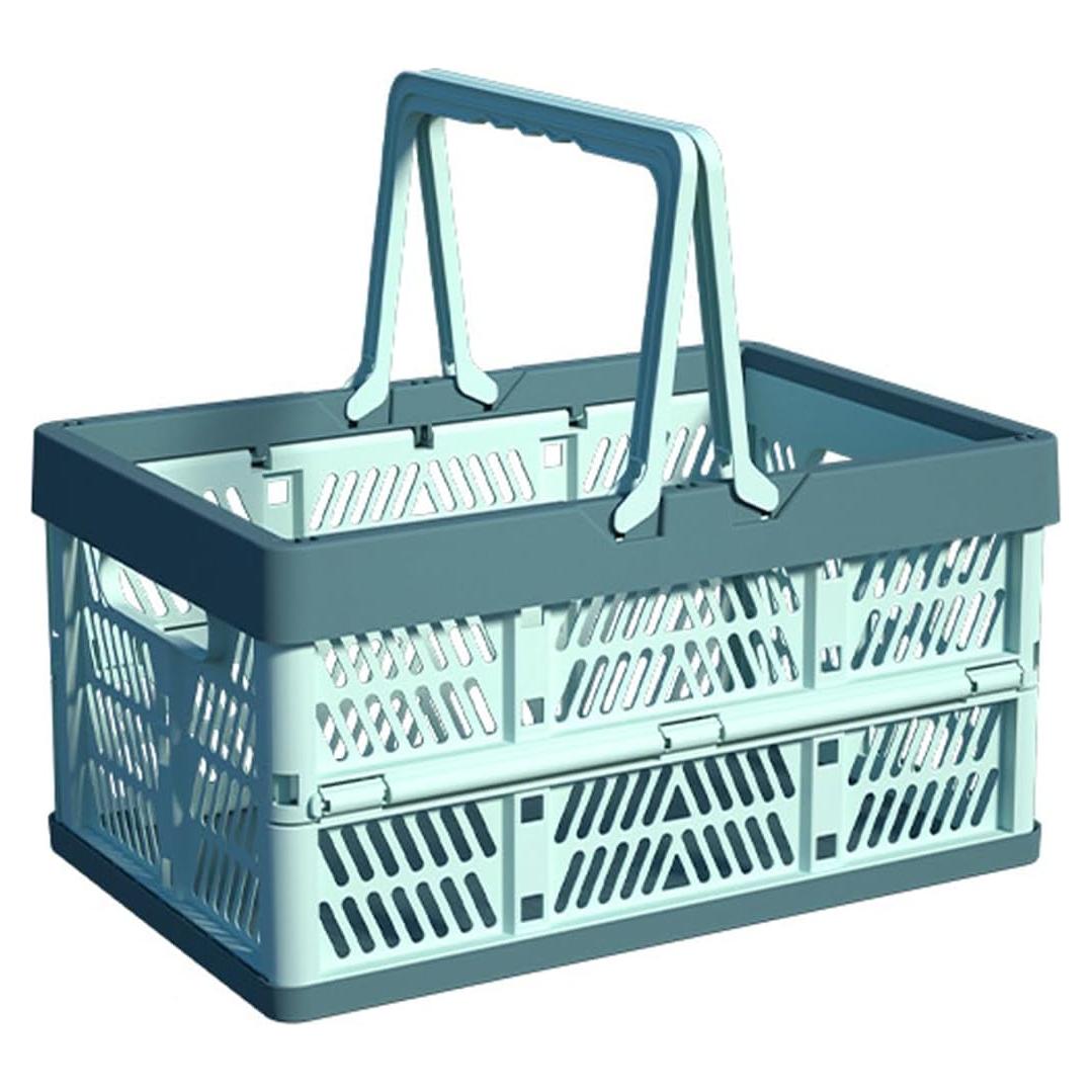 Caja de Almacenamiento Plegable VIGAER 20L Azul Cielo y Gris