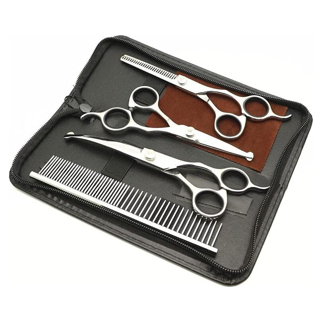 Kit de Tijeras para Aseo de Mascotas Yeahbudddy 5 en 1