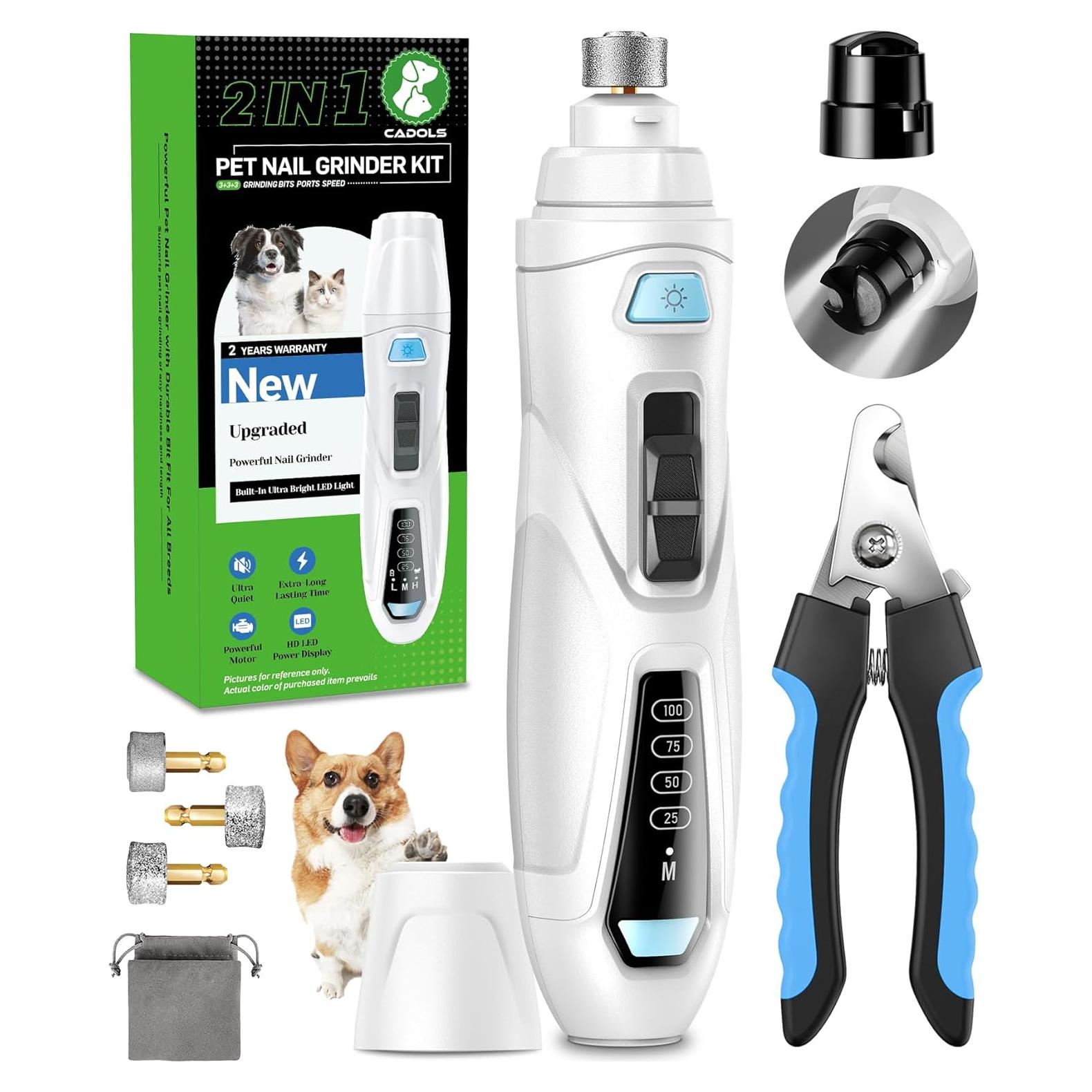 Cortador de Uñas Eléctrico CADOLS S1 PRO para Perros y Gatos